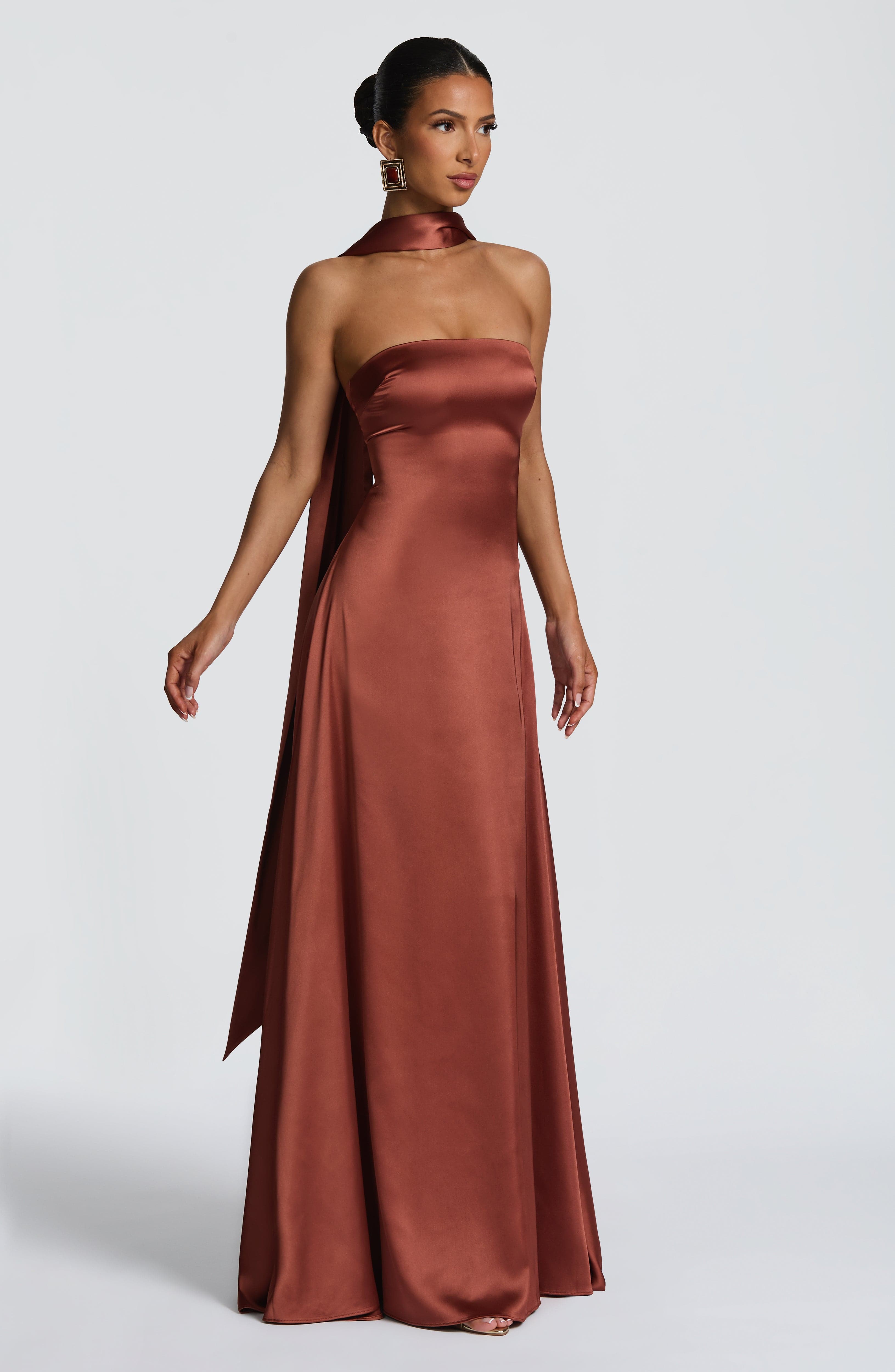 Vestido Longo Morven - Ferrugem
