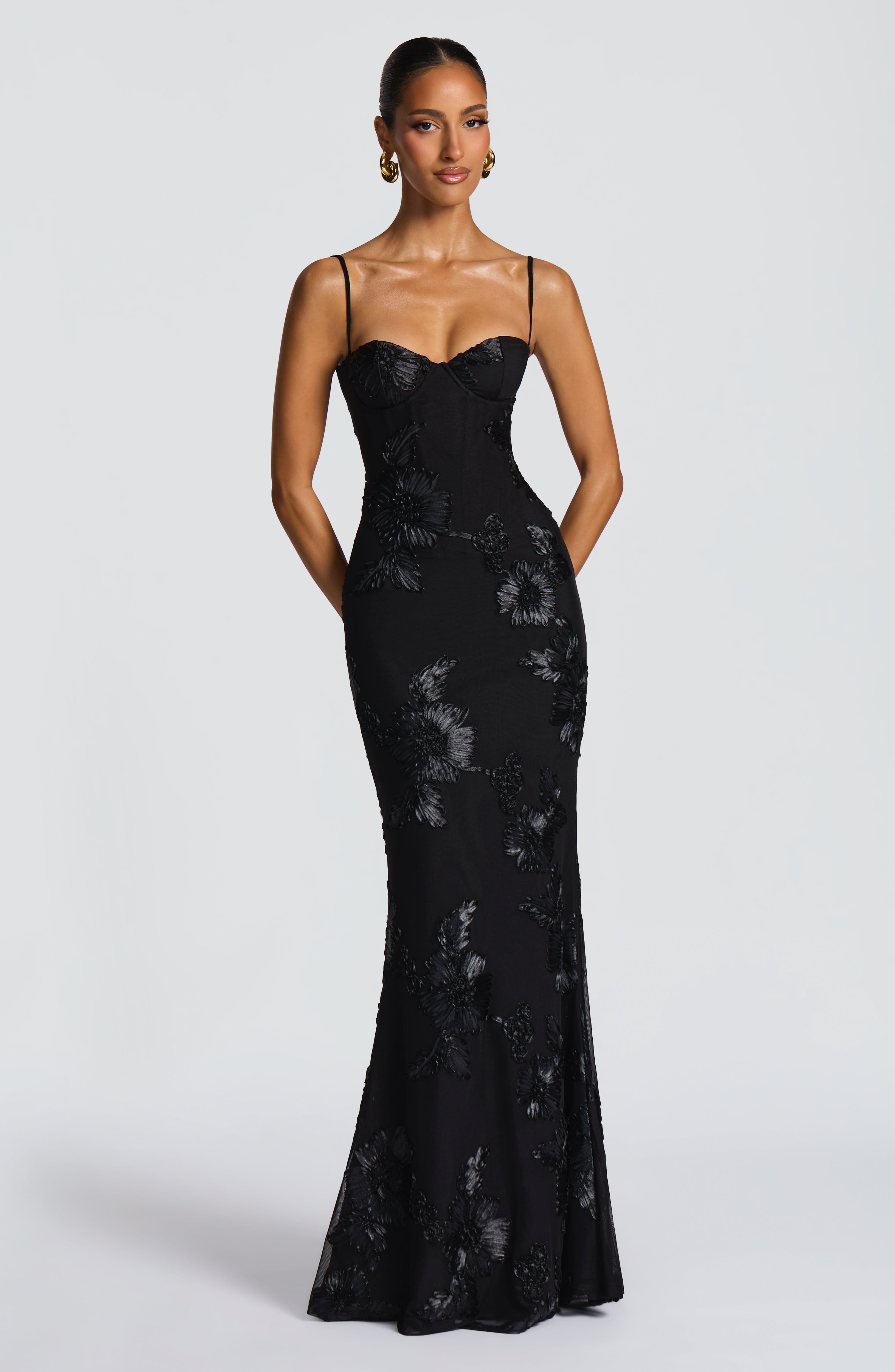 Vestido Longo Nefertiti - Preto