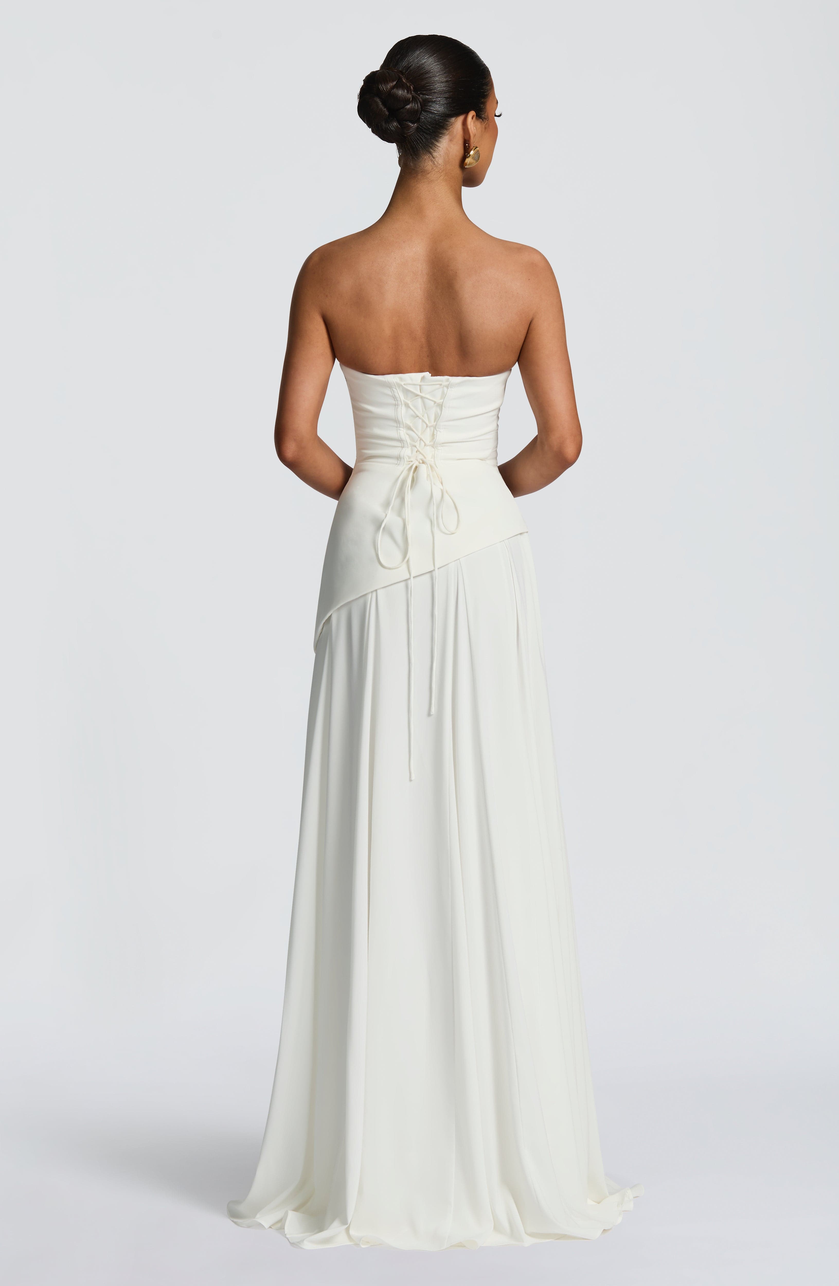 Vestido Longo Patricia - Marfim