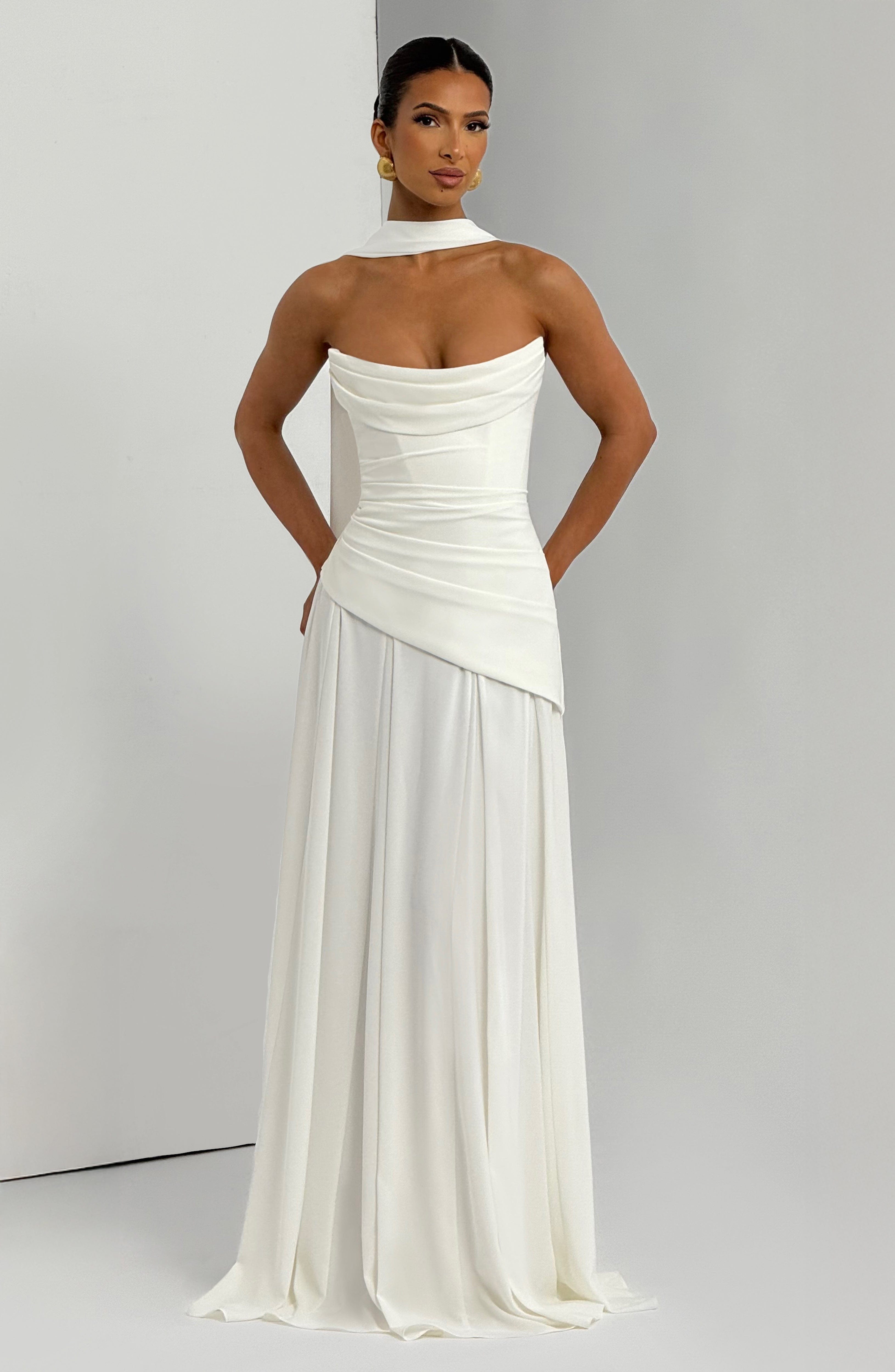 Vestido Longo Patricia - Marfim