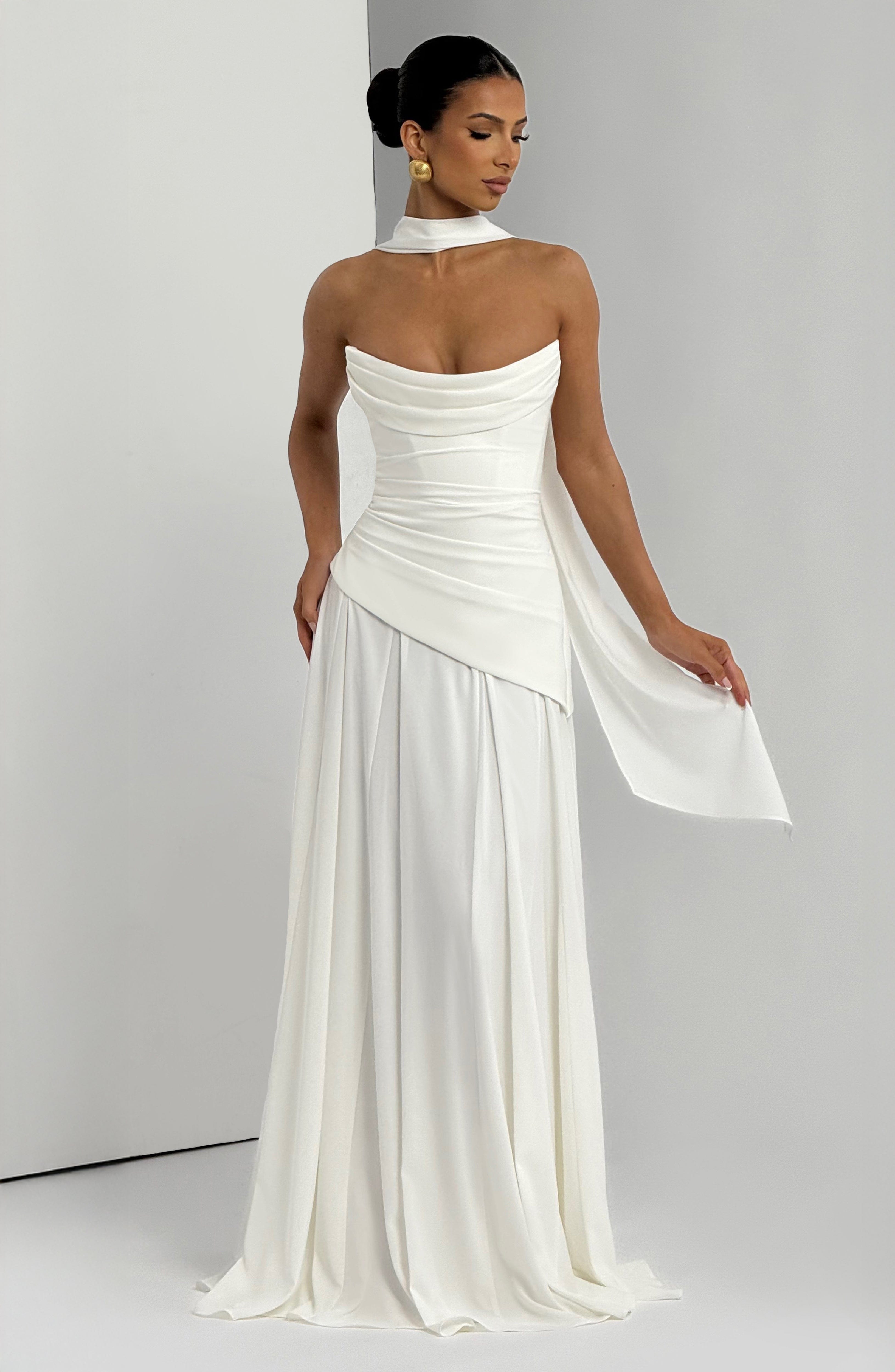Vestido Longo Patricia - Marfim