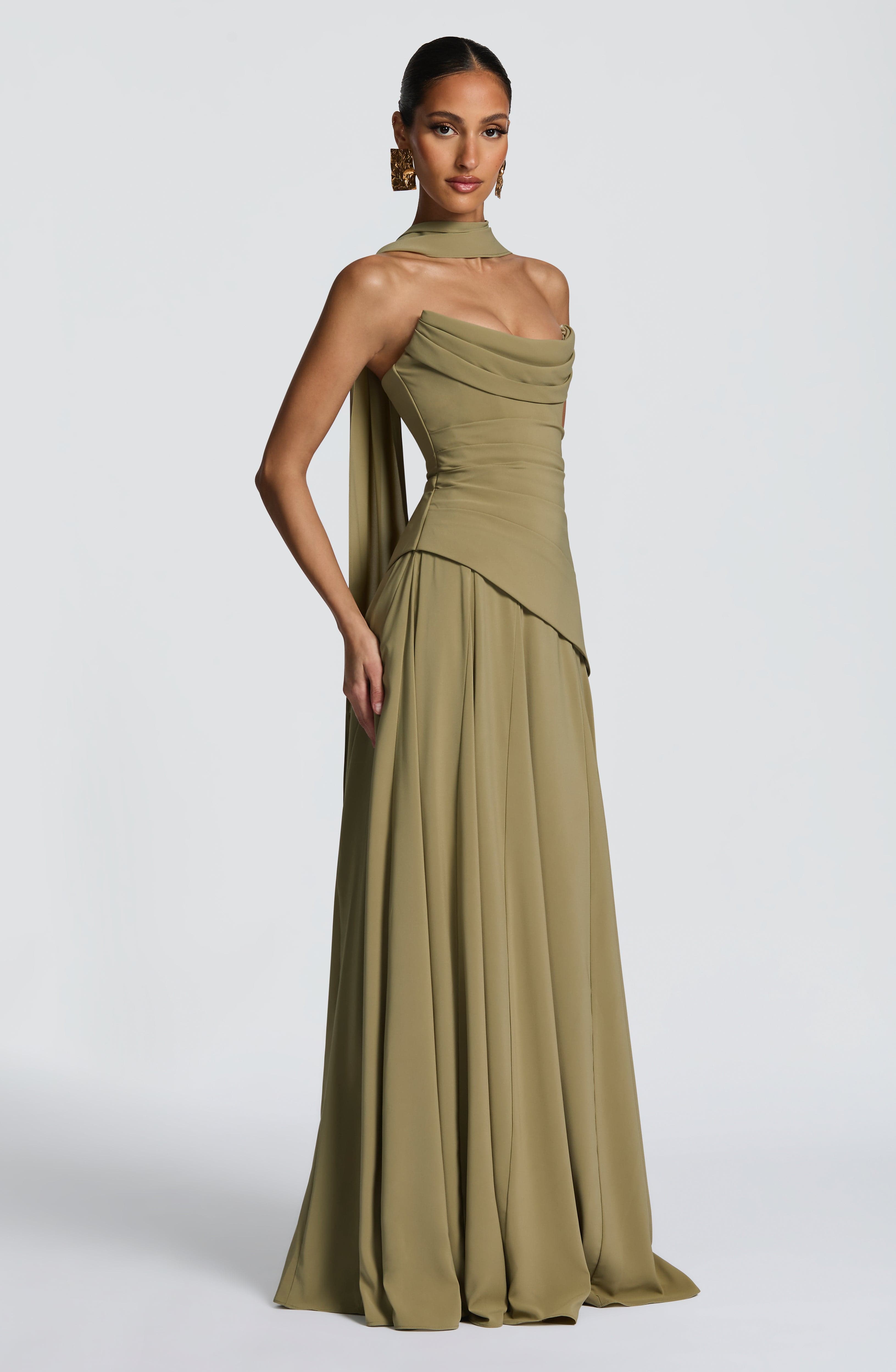 Vestido Longo Patricia - Sálvia