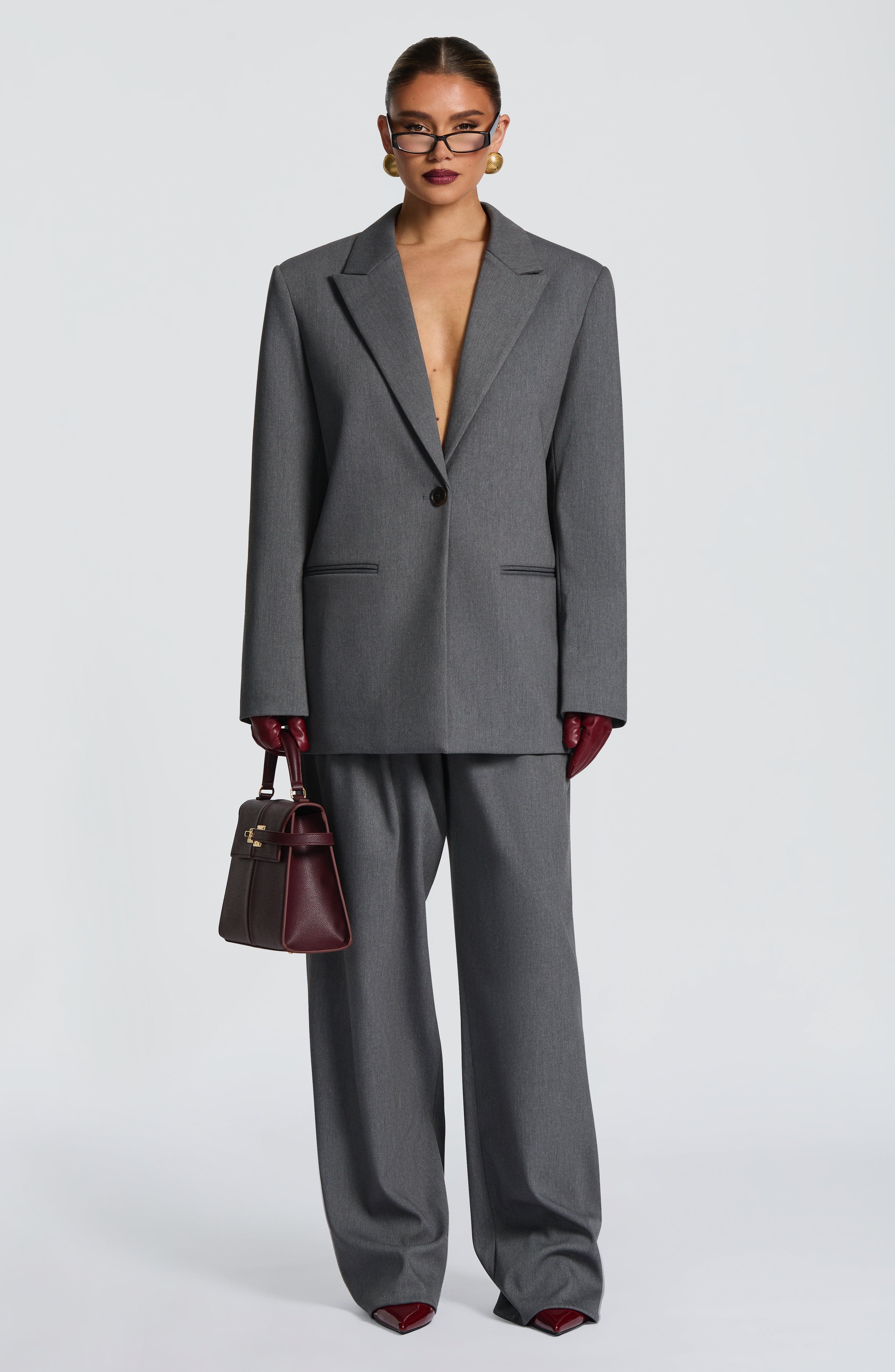 Blazer Reece - Cinza Mescla