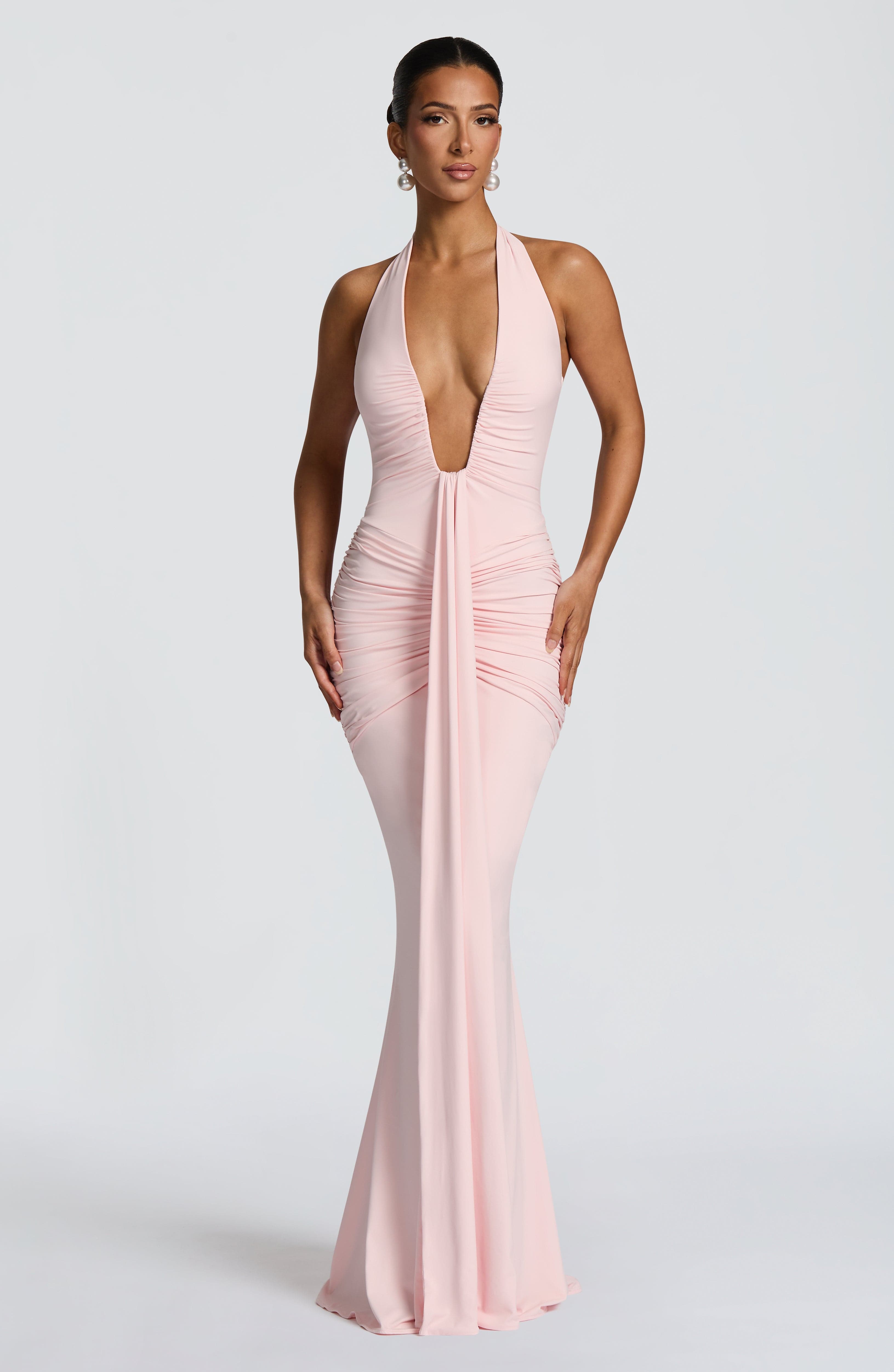 Vestido Longo Rosetta - Rosa Blush