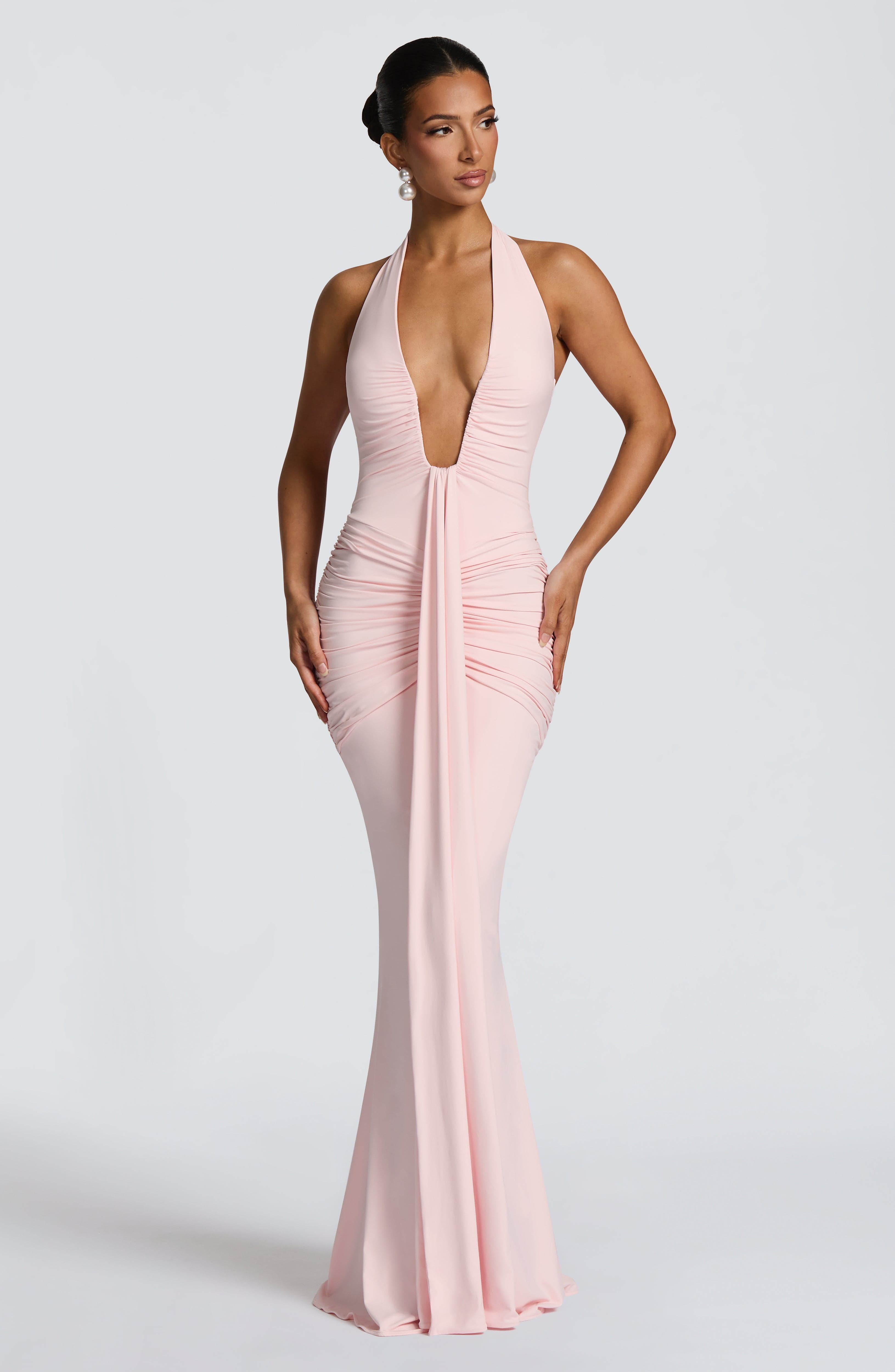 Vestido Longo Rosetta - Rosa Blush