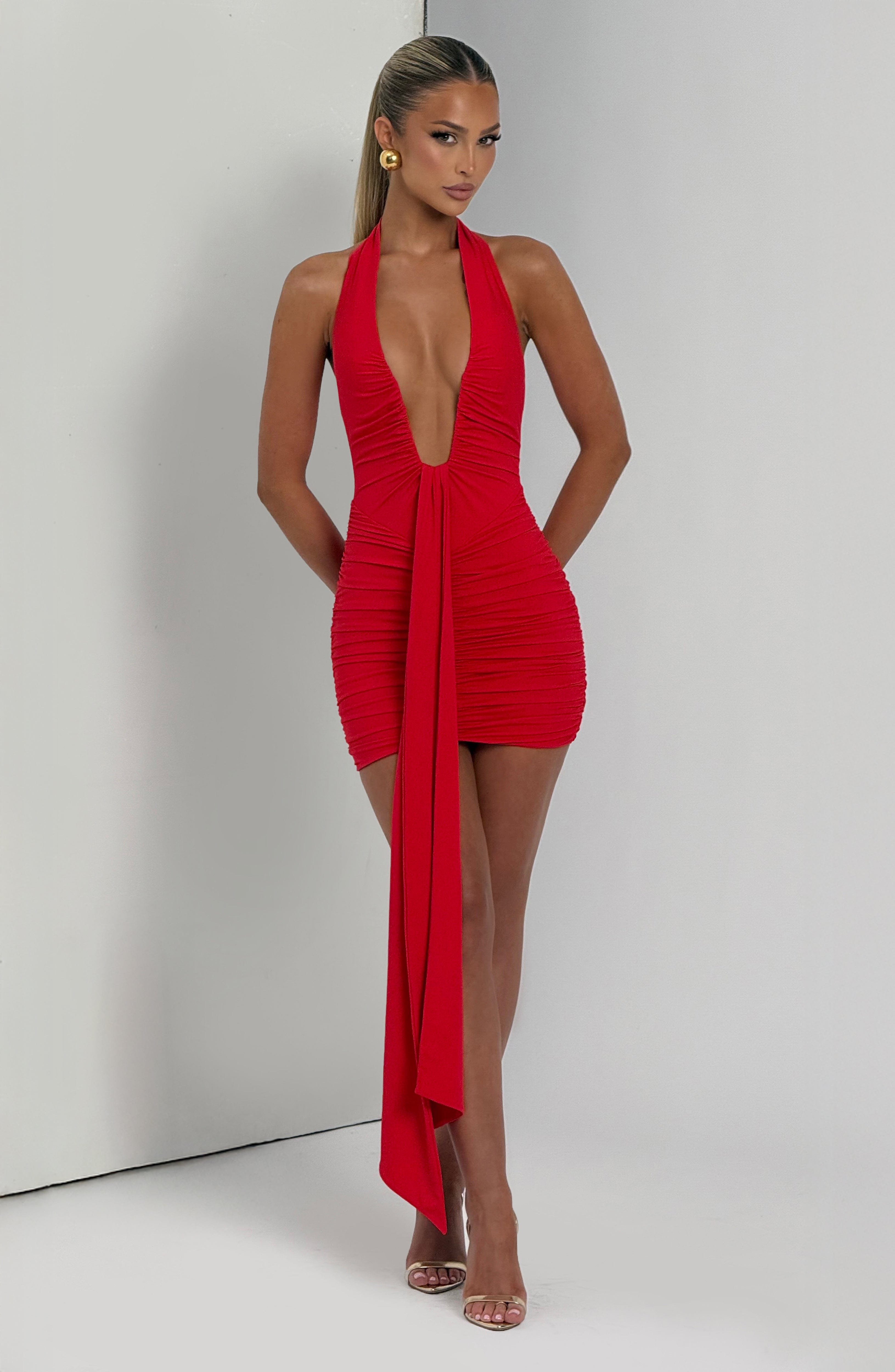 Vestido Curto Rosetta - Vermelho