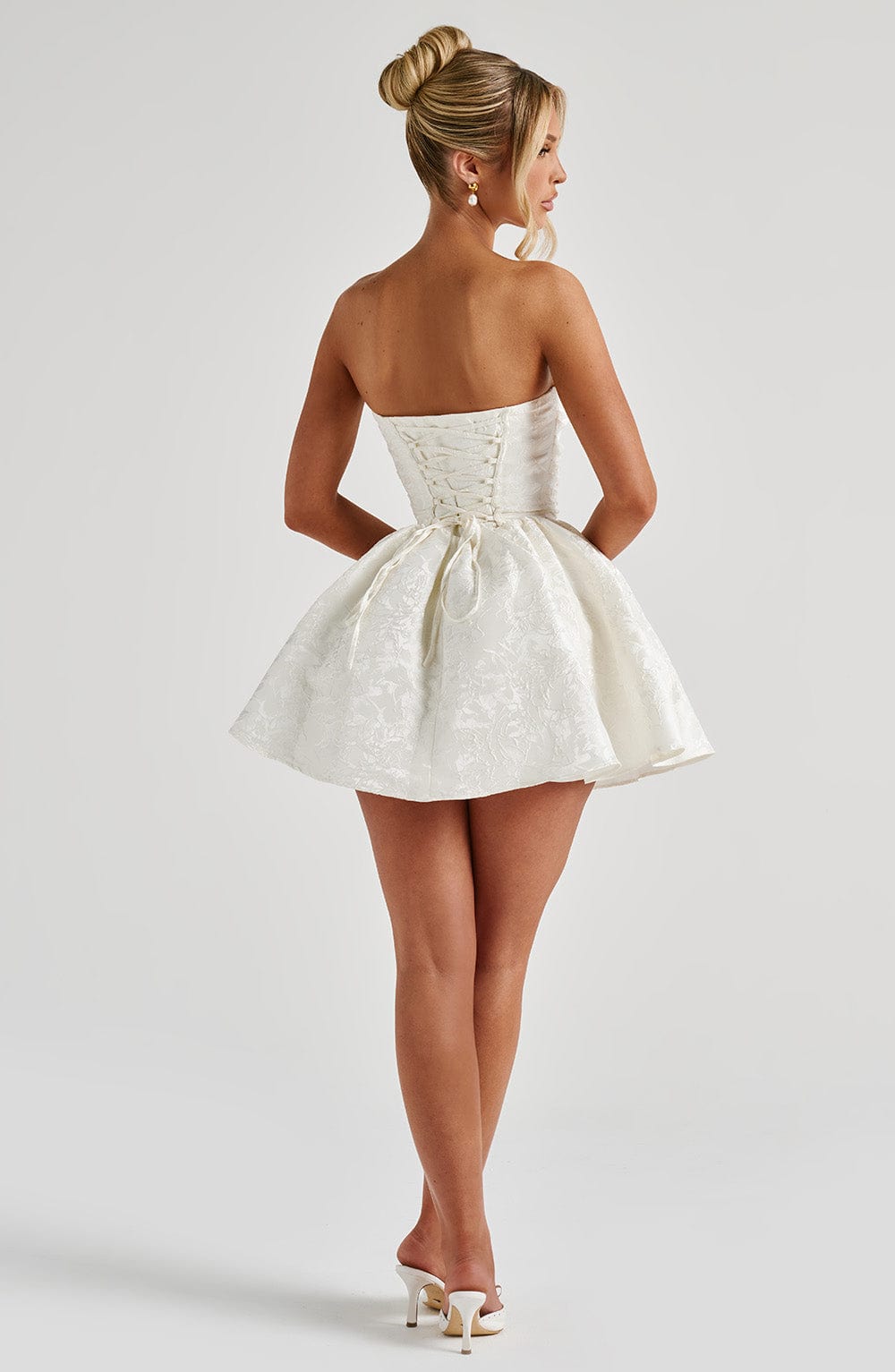 Vestido curto Salome - Marfim