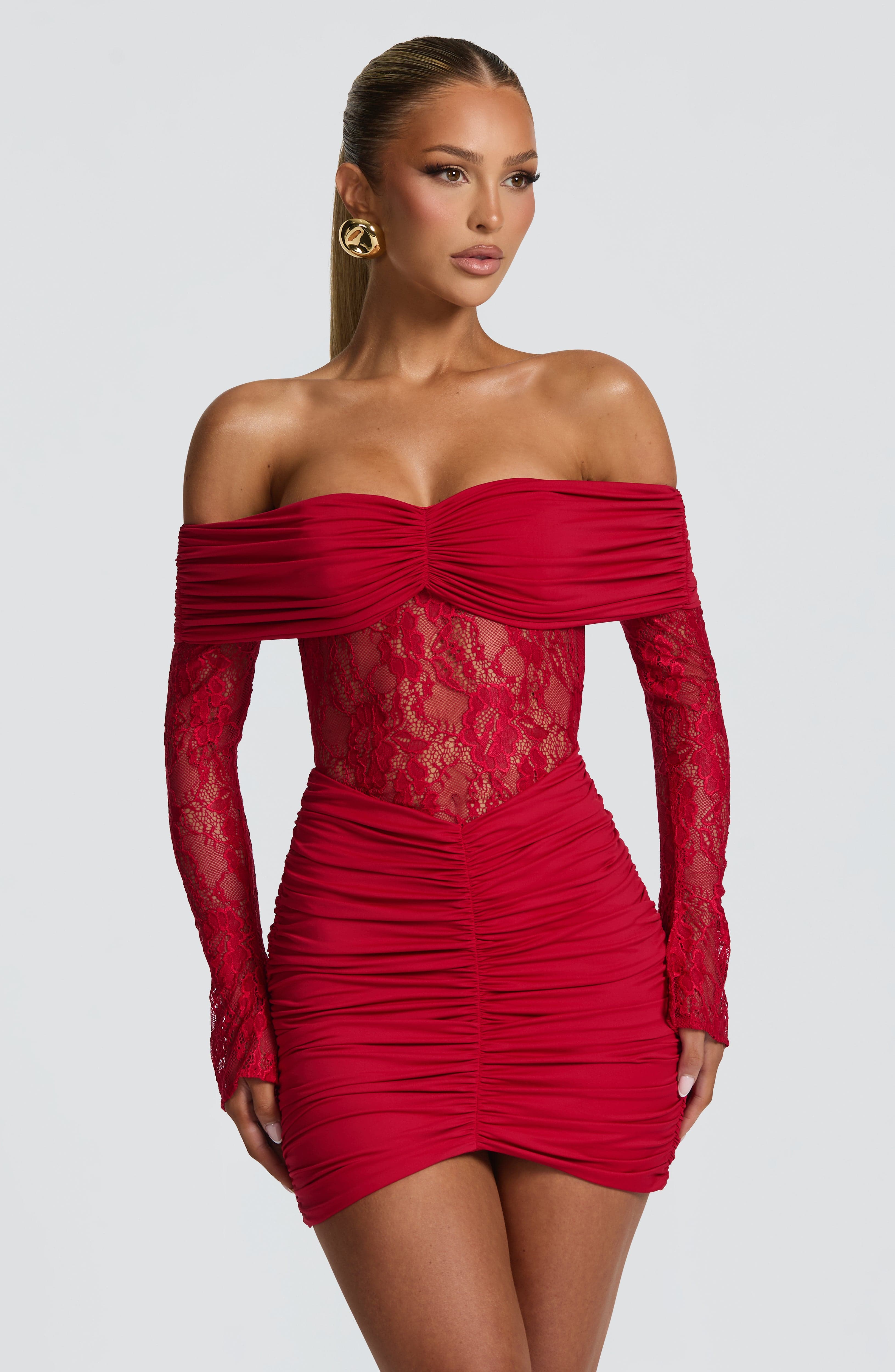 Vestido Curto Sauline - Vermelho