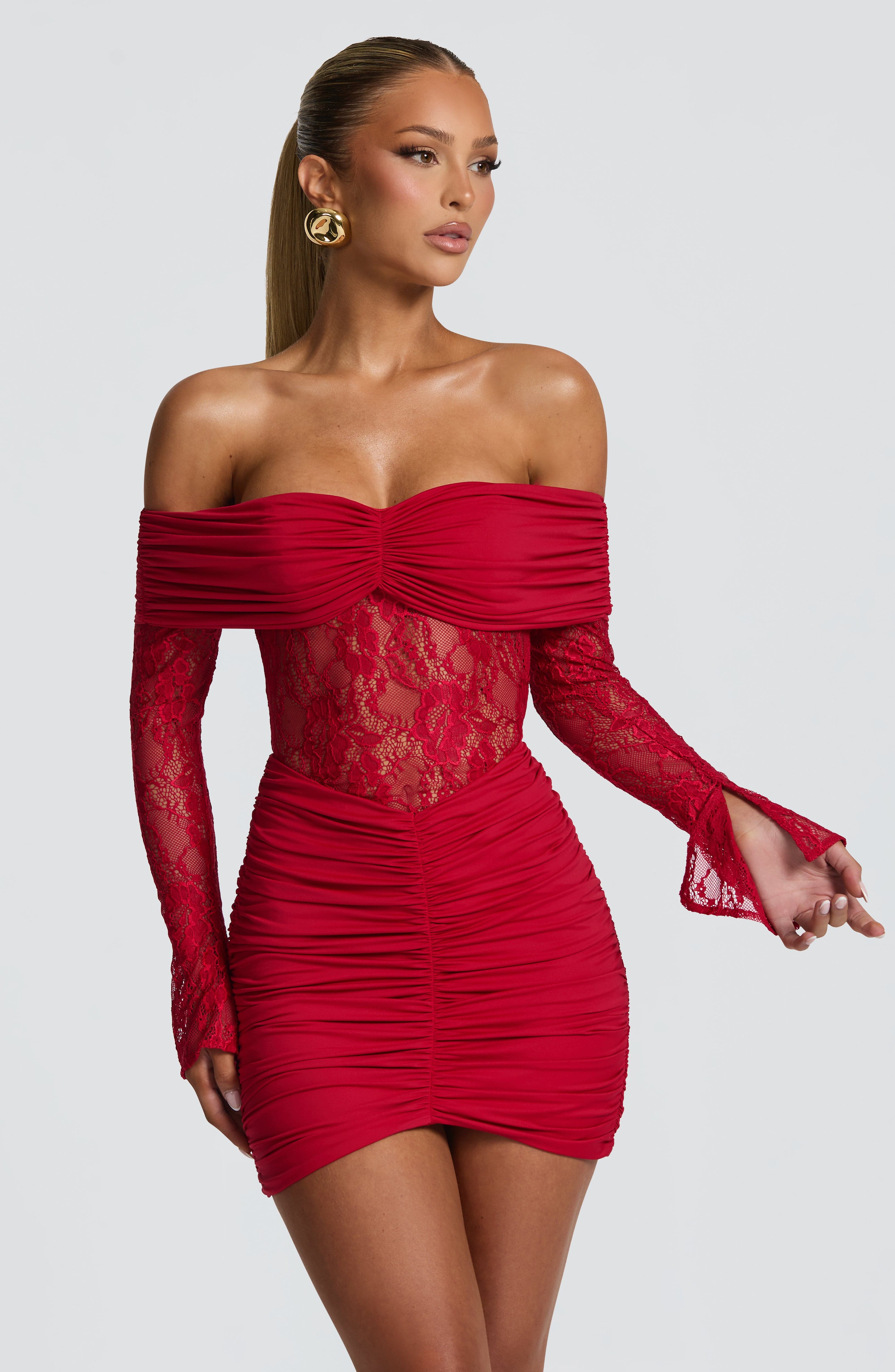 Vestido Curto Sauline - Vermelho