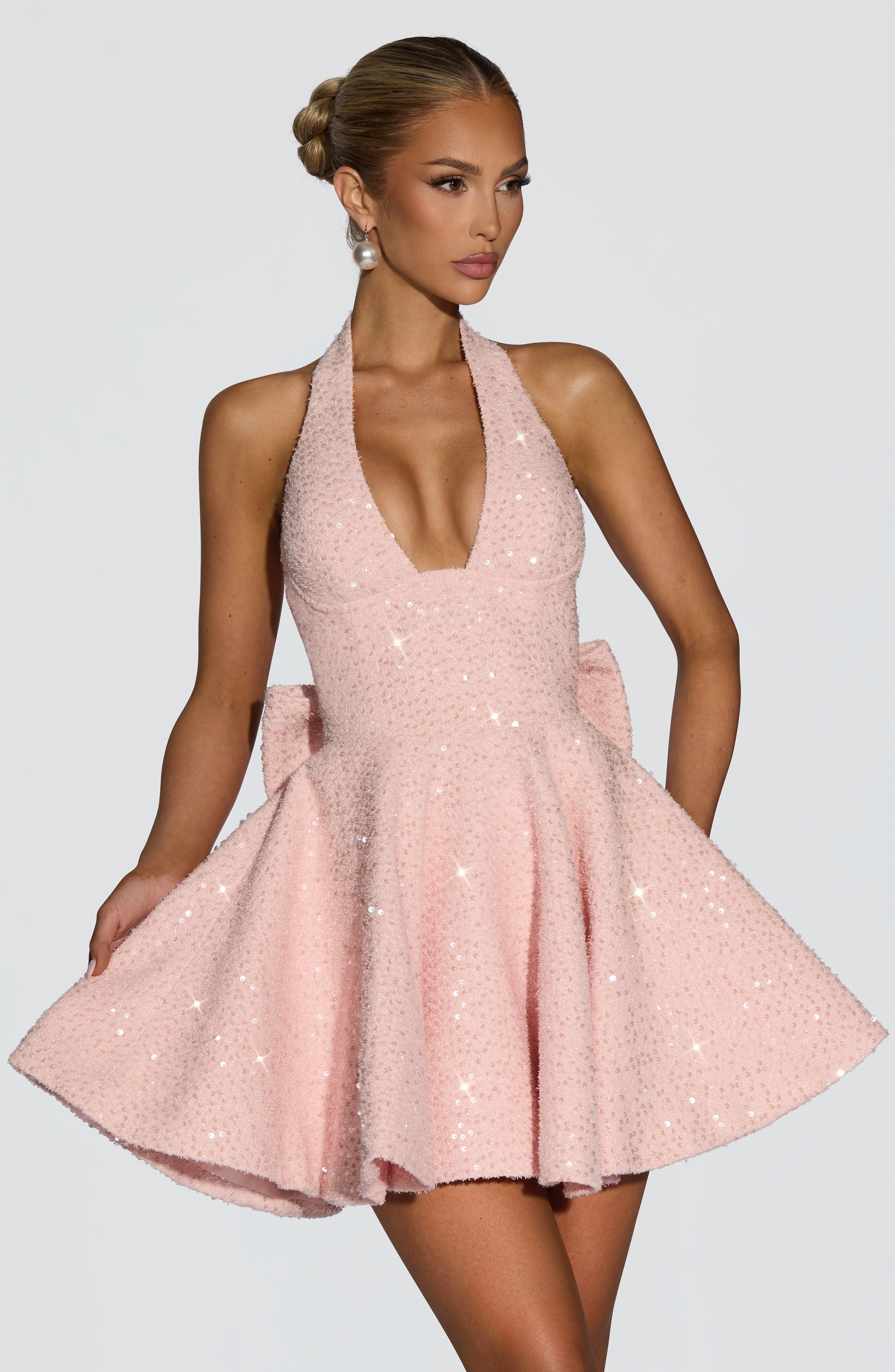 Vestido Curto Talara - Rosa Blush