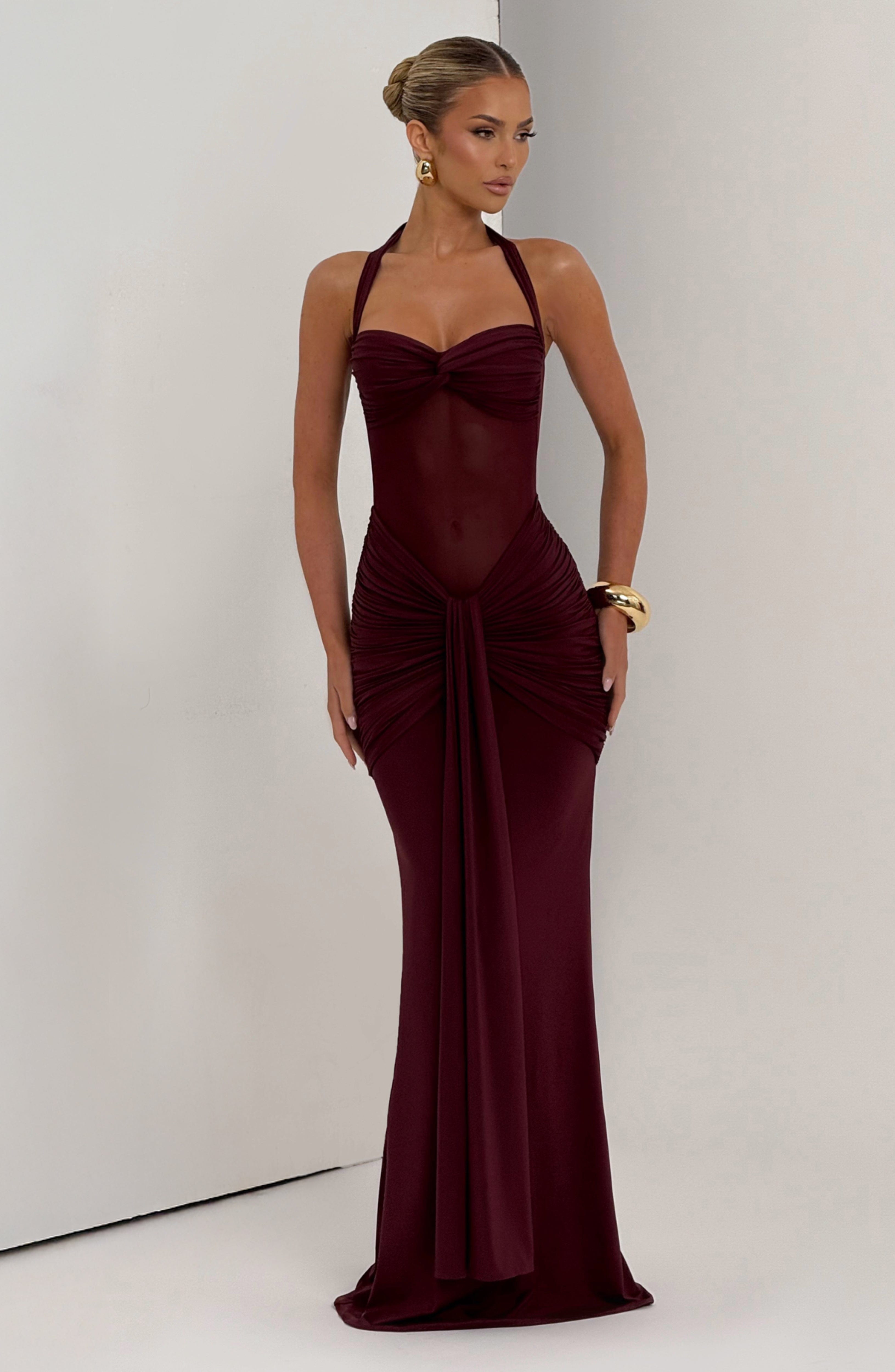 Vestido Longo Vixen - Vermelho Cereja Laqueado