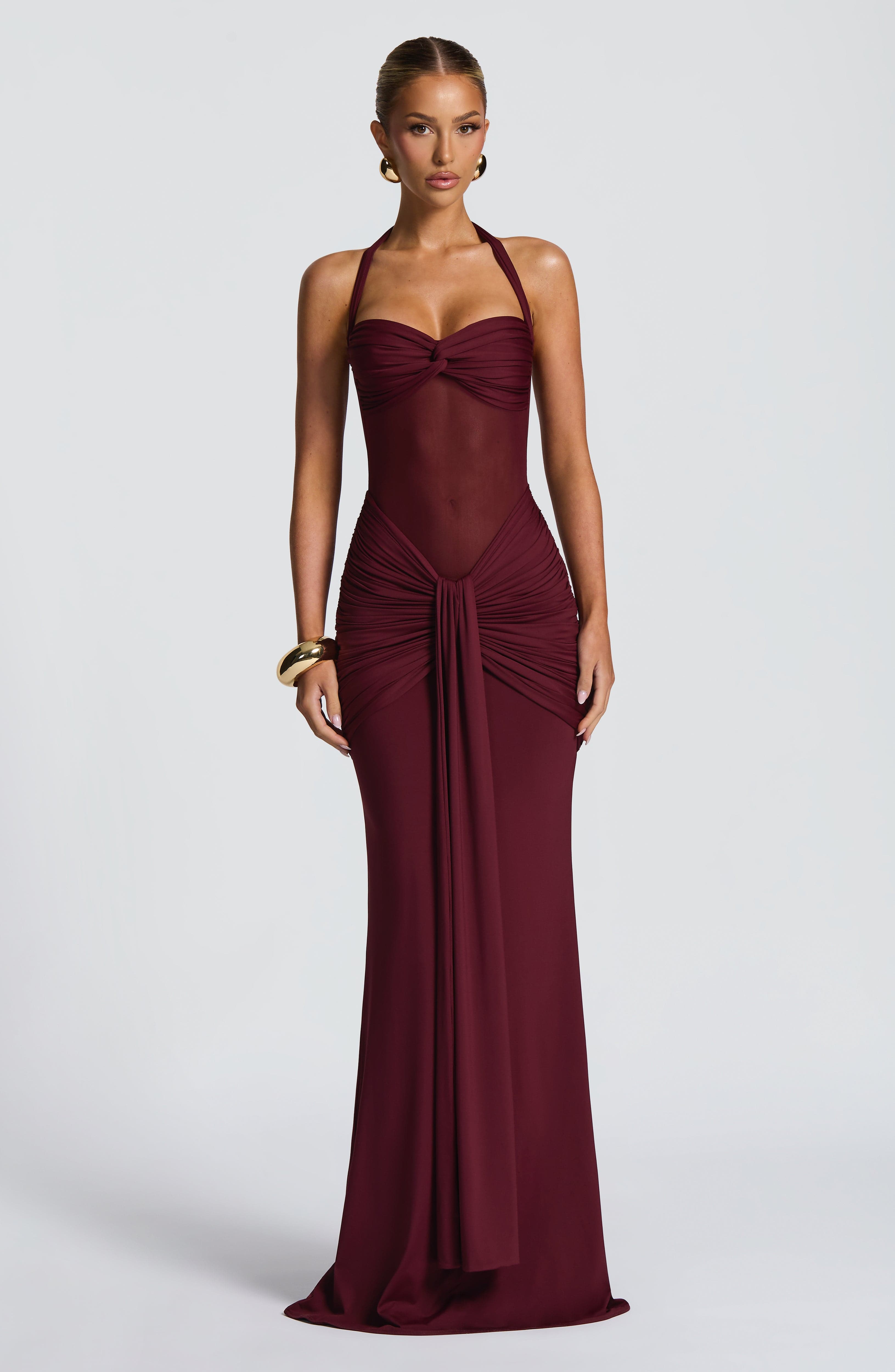 Vestido Longo Vixen - Vermelho Cereja Laqueado