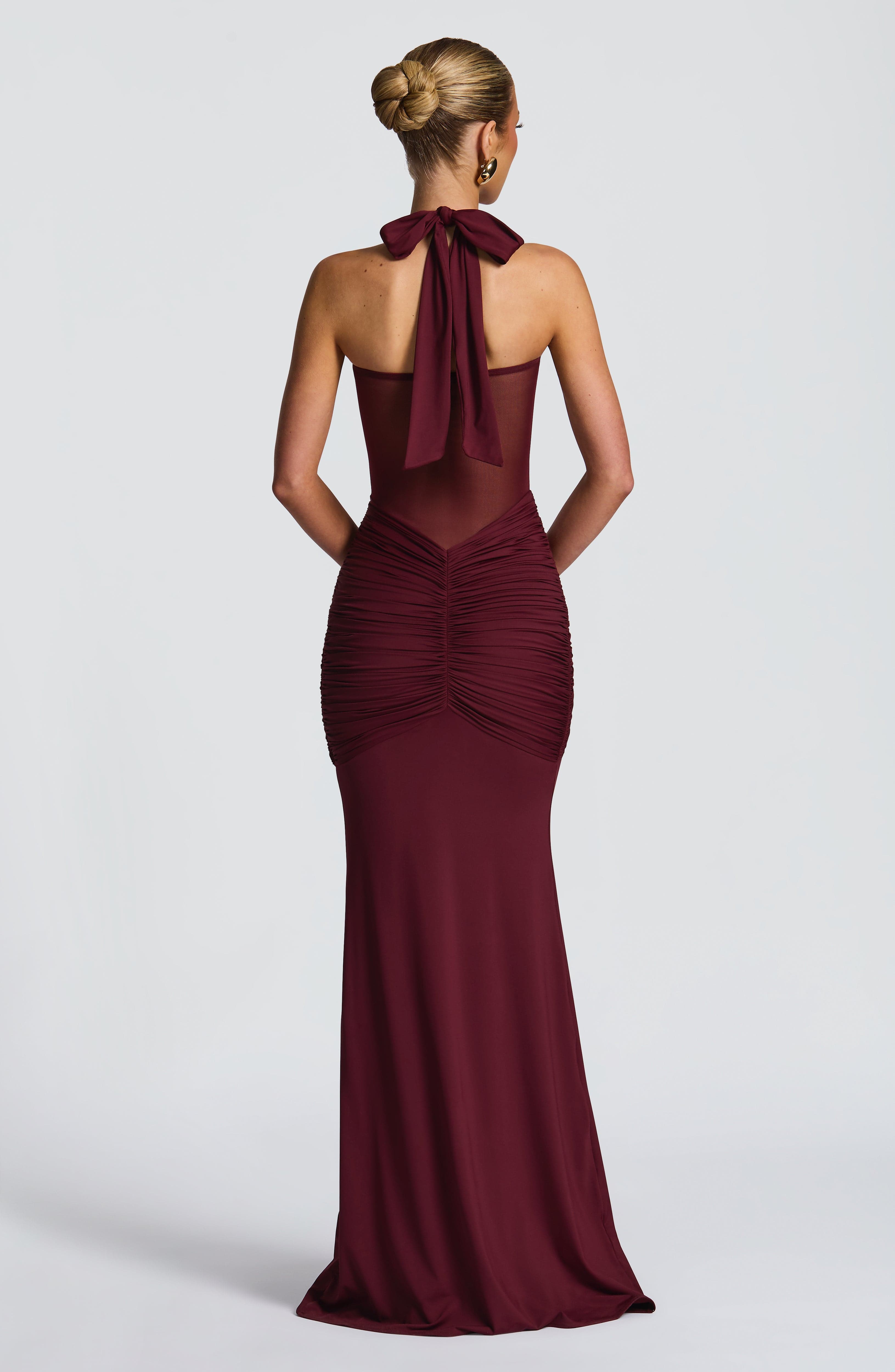 Vestido Longo Vixen - Vermelho Cereja Laqueado