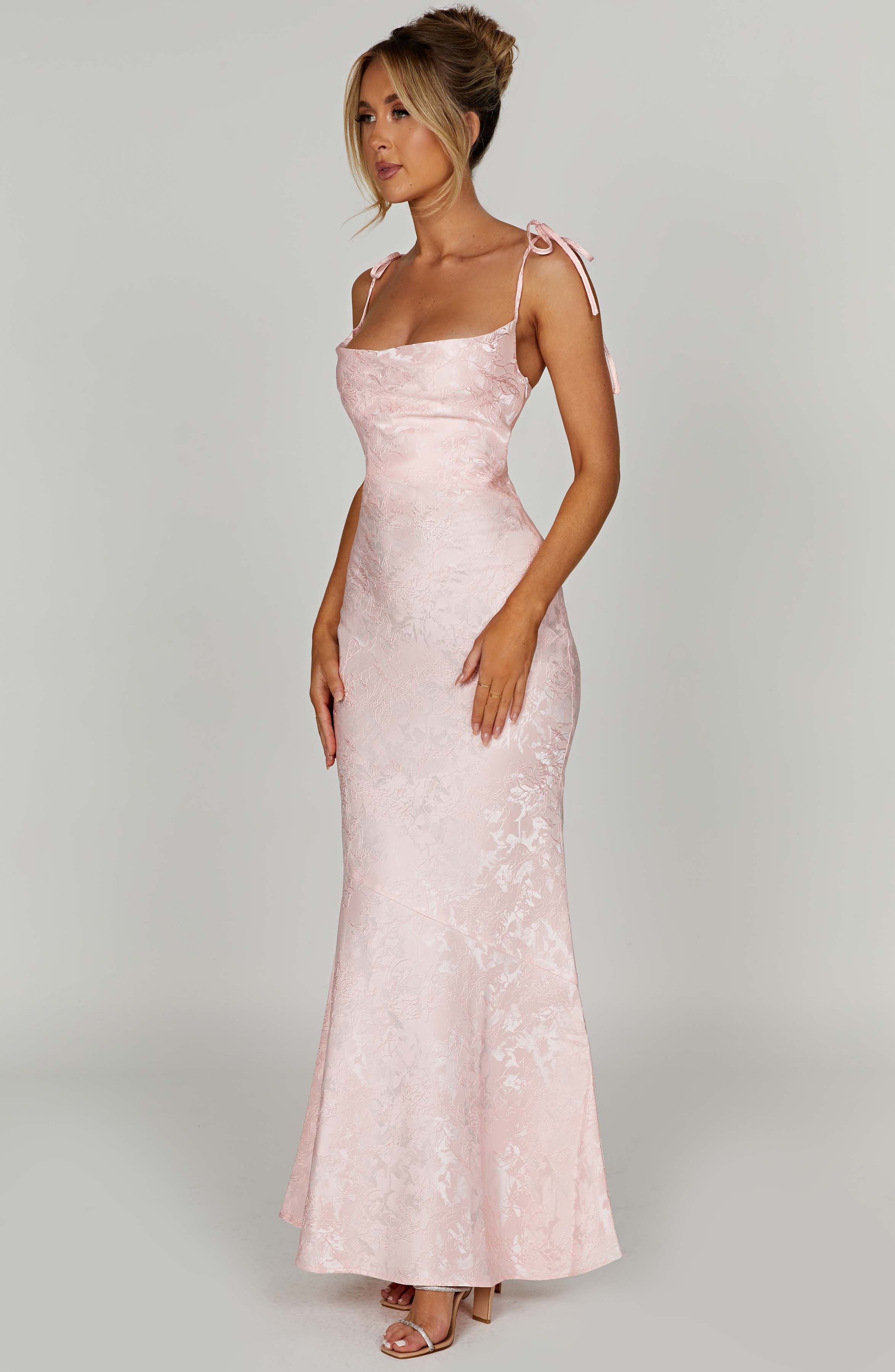 Vestido Longo Whitney - Rosa Blush