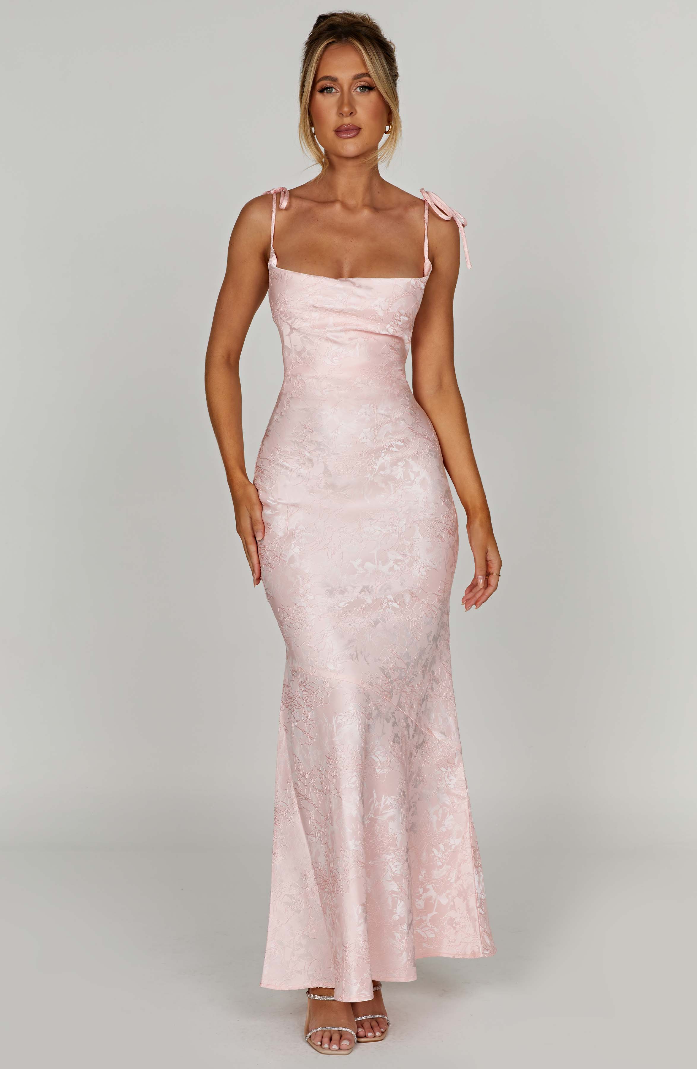 Vestido Longo Whitney - Rosa Blush