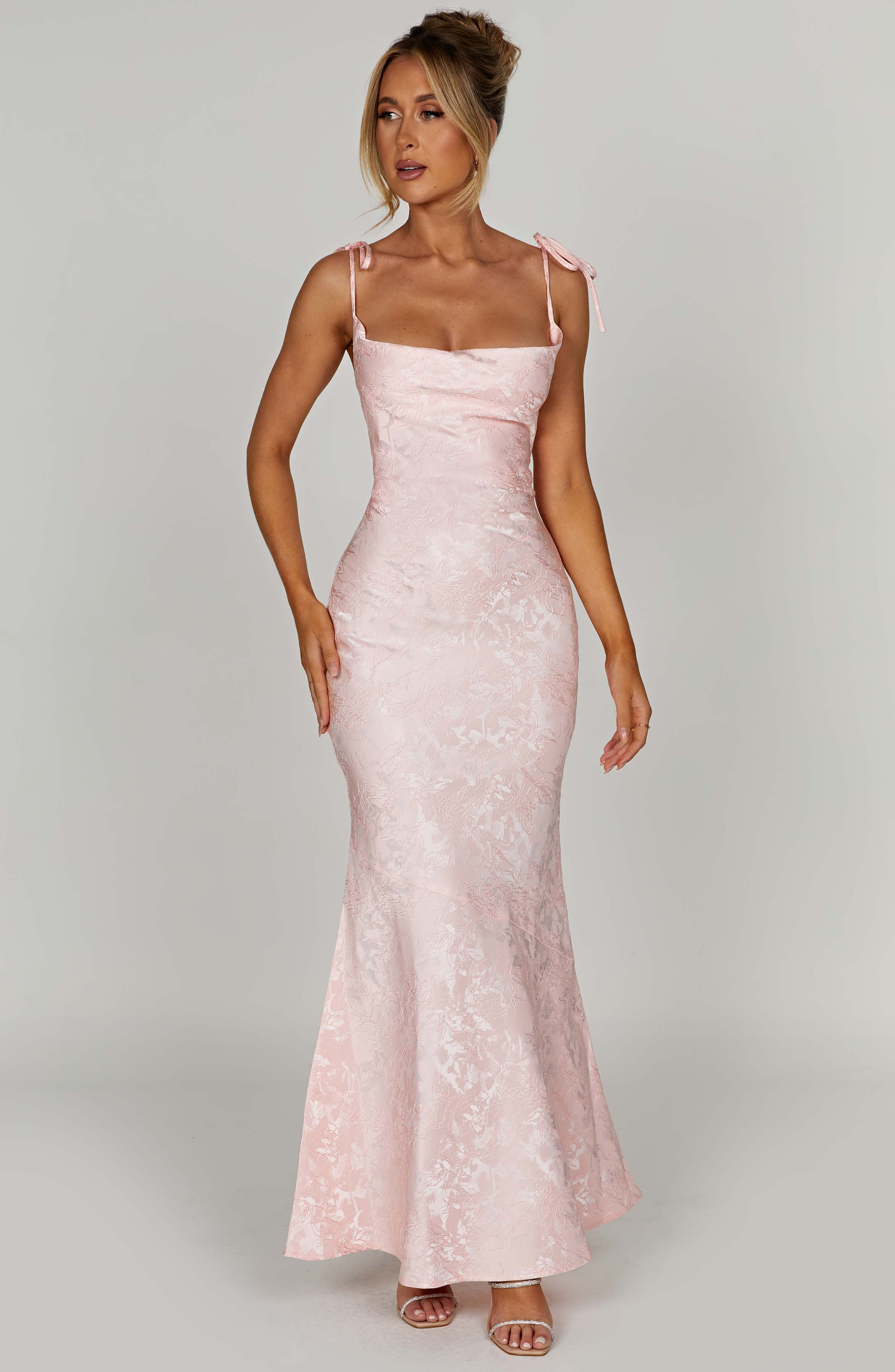 Vestido Longo Whitney - Rosa Blush