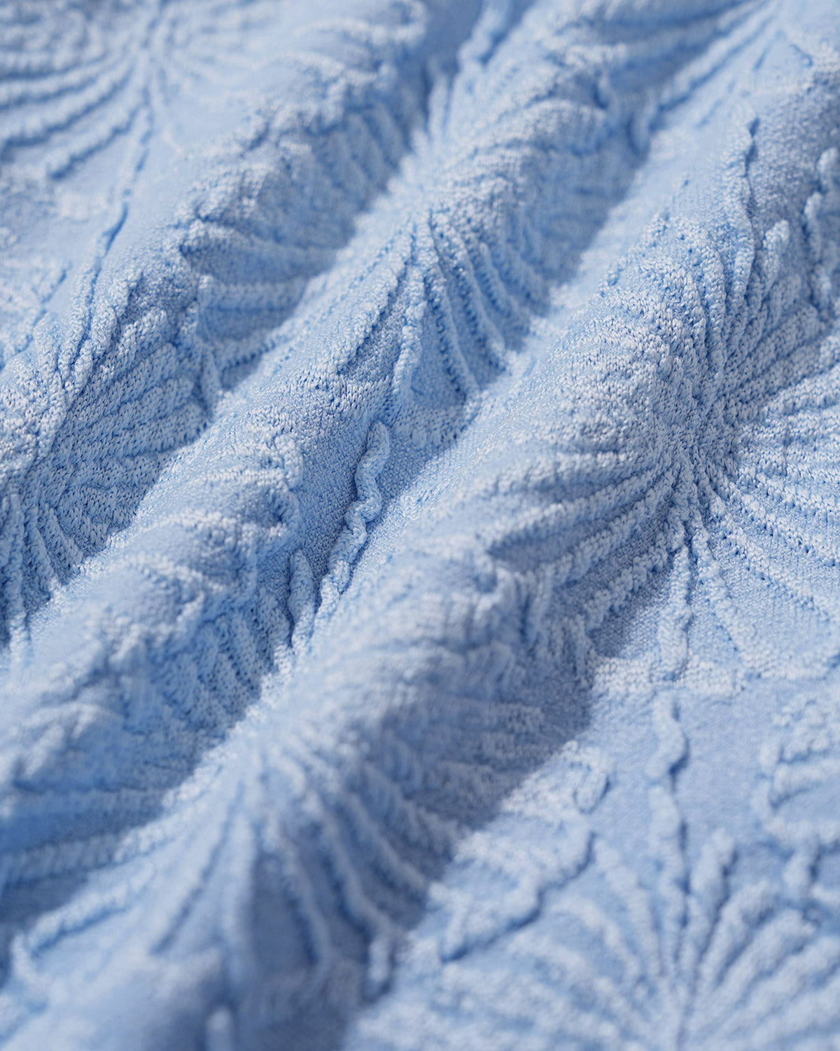 Conjuntos de Biquíni Azul em Jacquard com Recortes