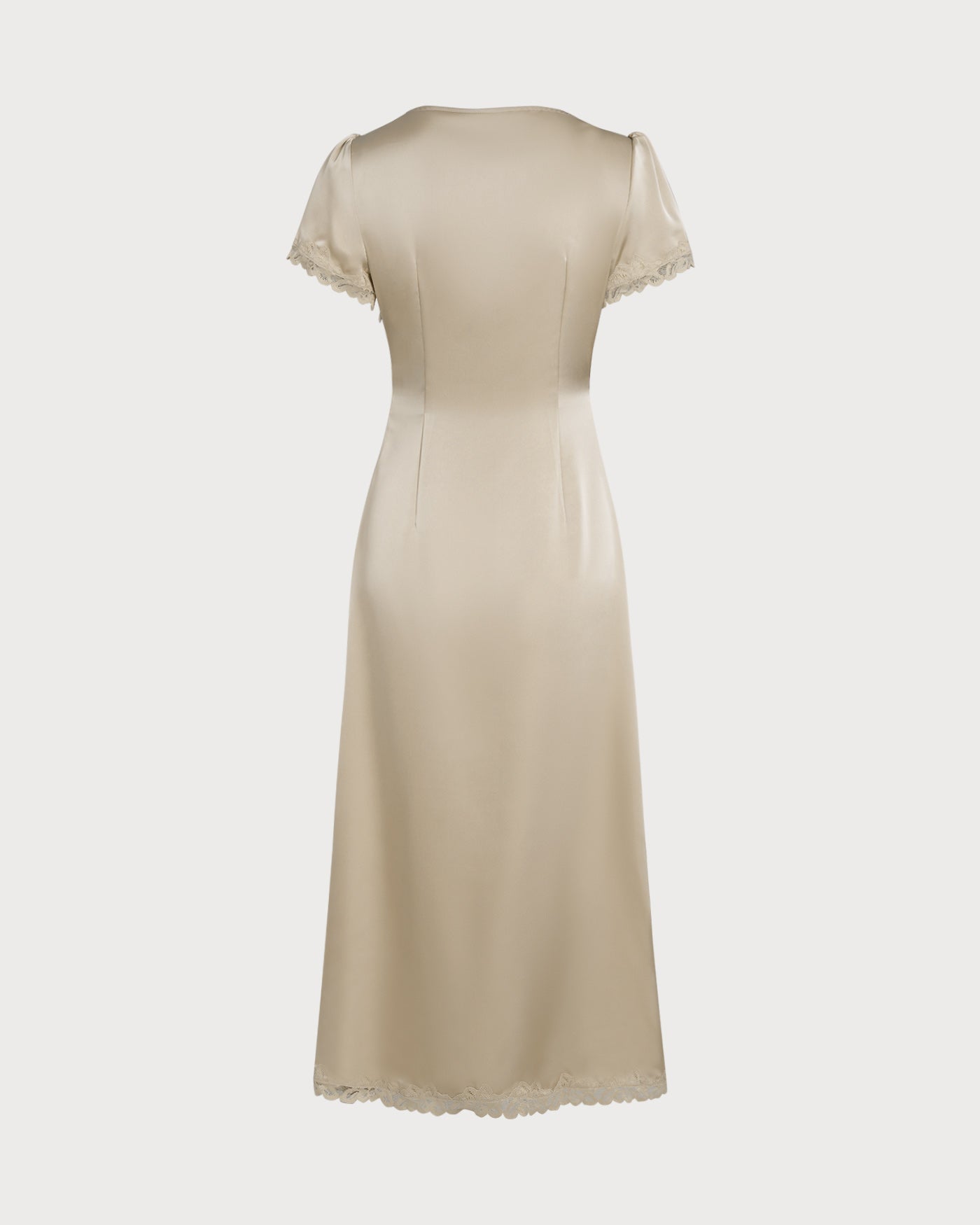 Vestido Longo Túnica de Renda — Damasco