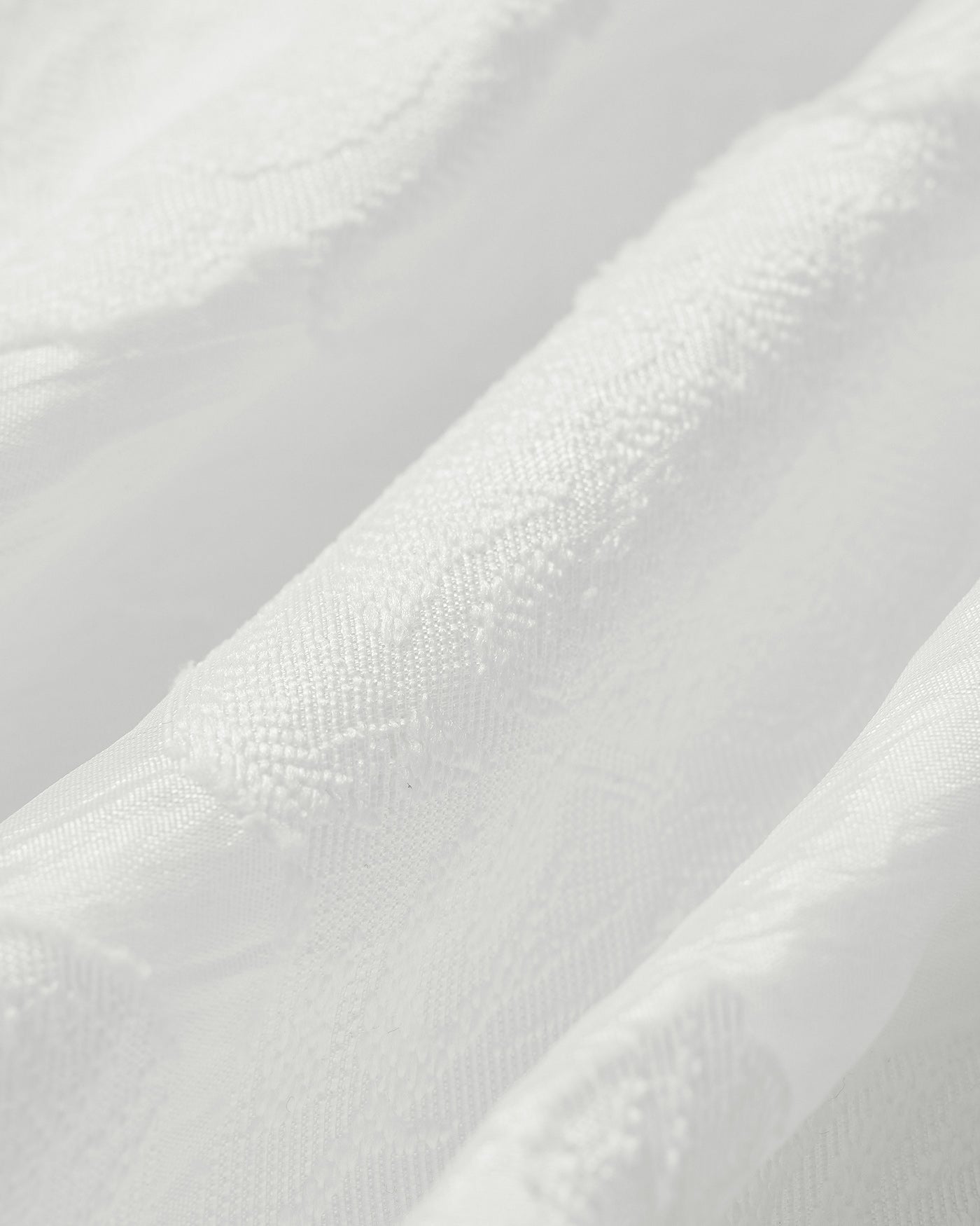 Vestido slip midi em jacquard com decote quadrado — Branco