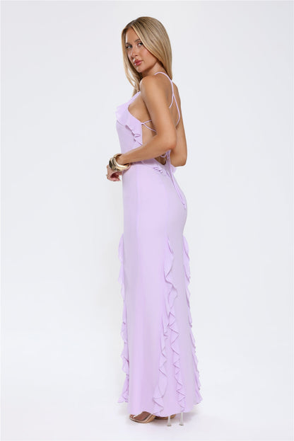 Vestido longo Showstopper Nights — Lilás