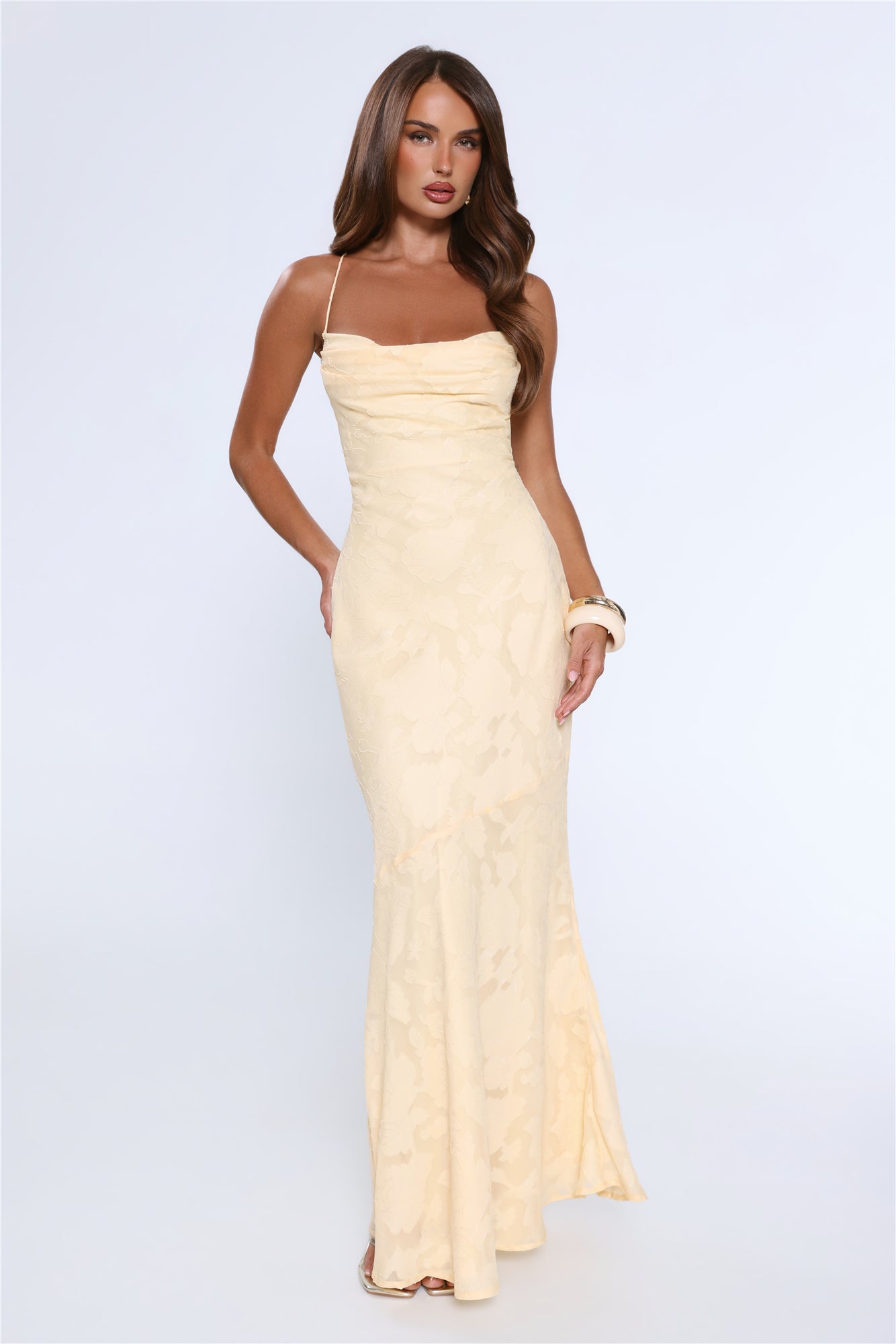 Bridge To Wonderland Vestido Longo Amarelo Limão