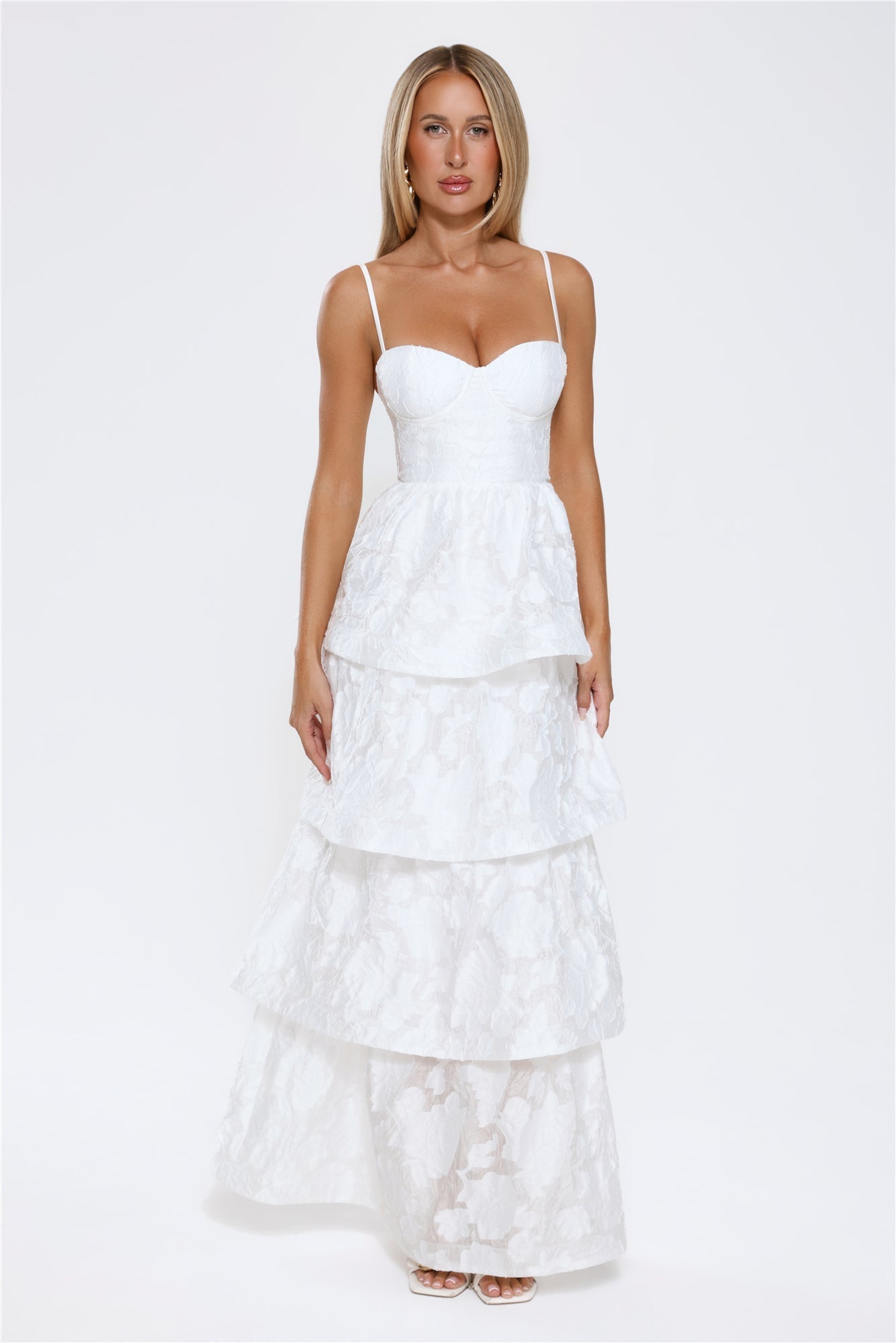 Vestido Longo "Elevated Desire" — Branco