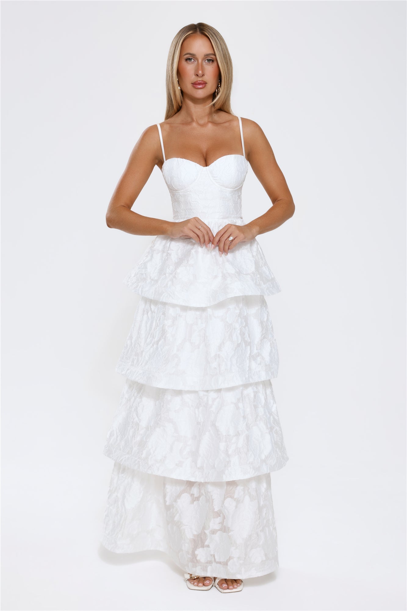 Vestido Longo "Elevated Desire" — Branco