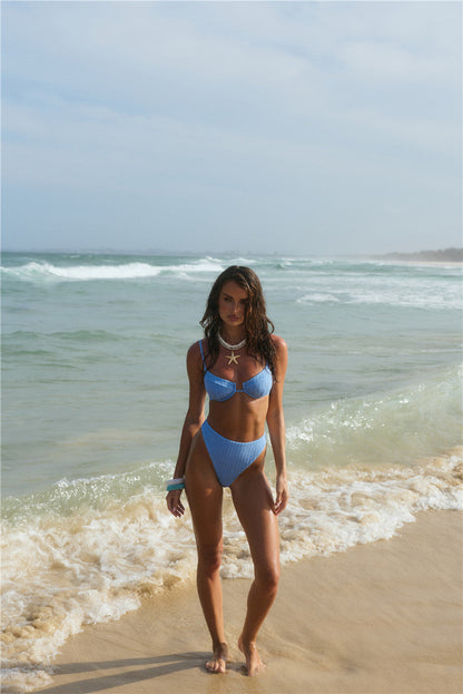 Parte de baixo de biquíni Island Aura — Azul