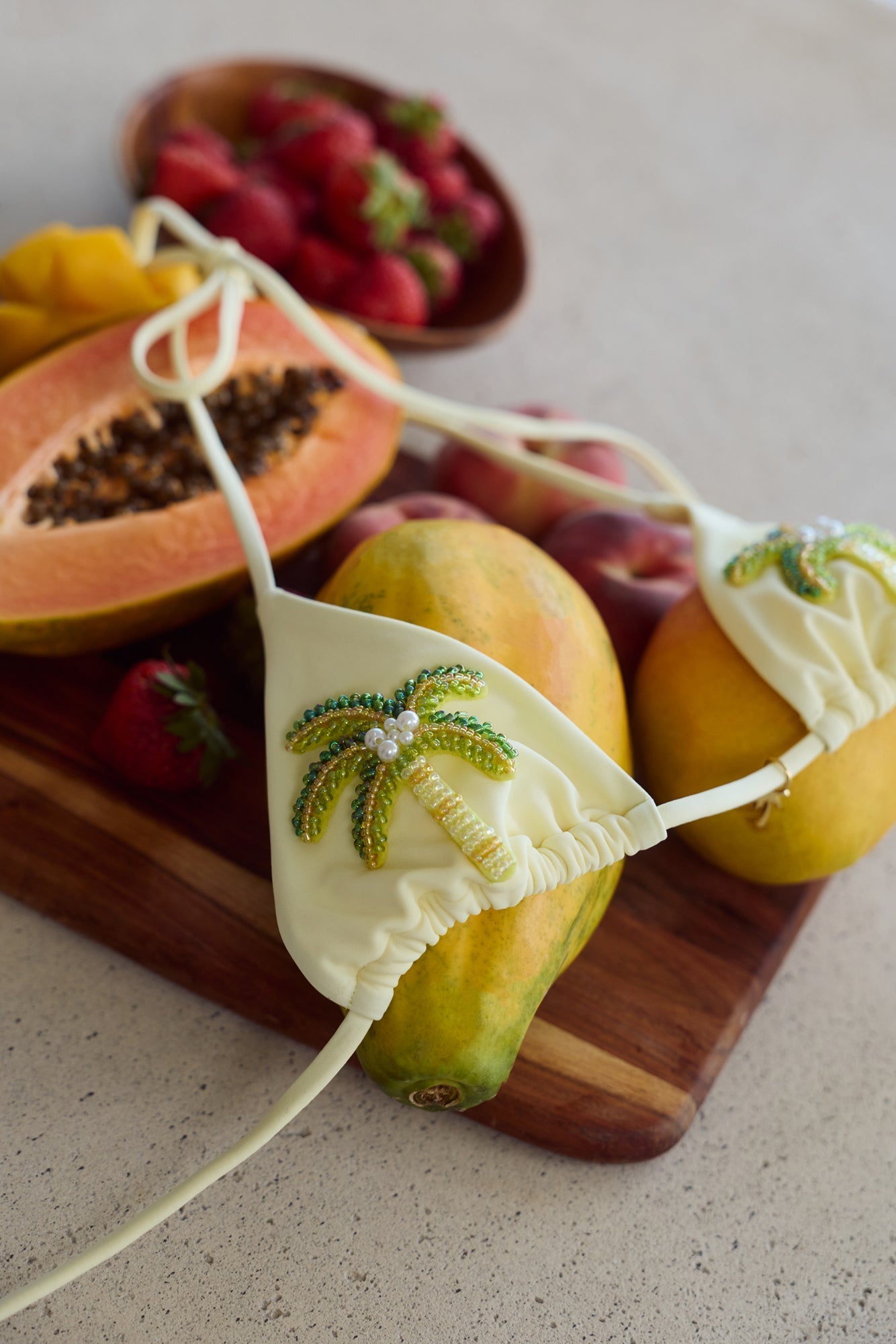 Top de biquíni Lush Heat — Banana