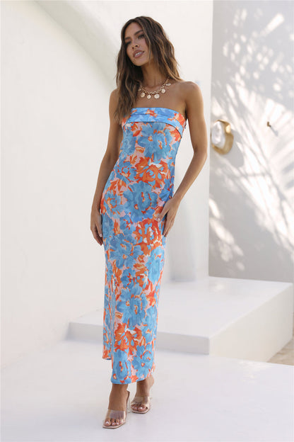 Vestido Longo Highway To Heaven — Azul