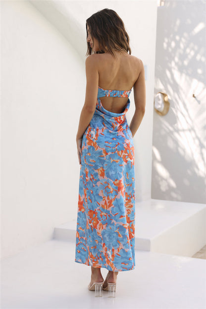 Vestido Longo Highway To Heaven — Azul