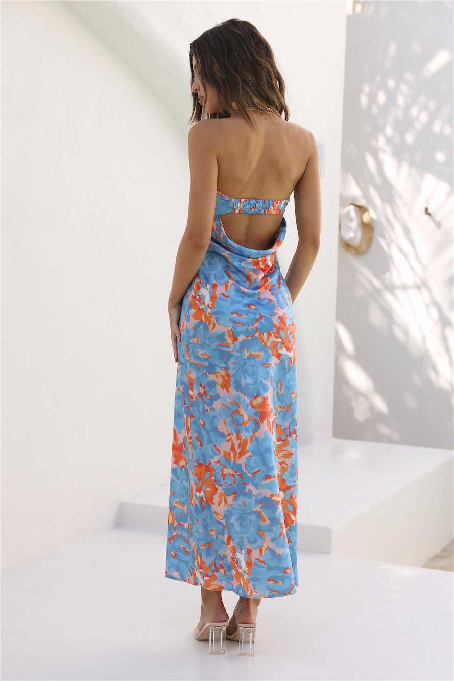 Vestido Longo Highway To Heaven — Azul