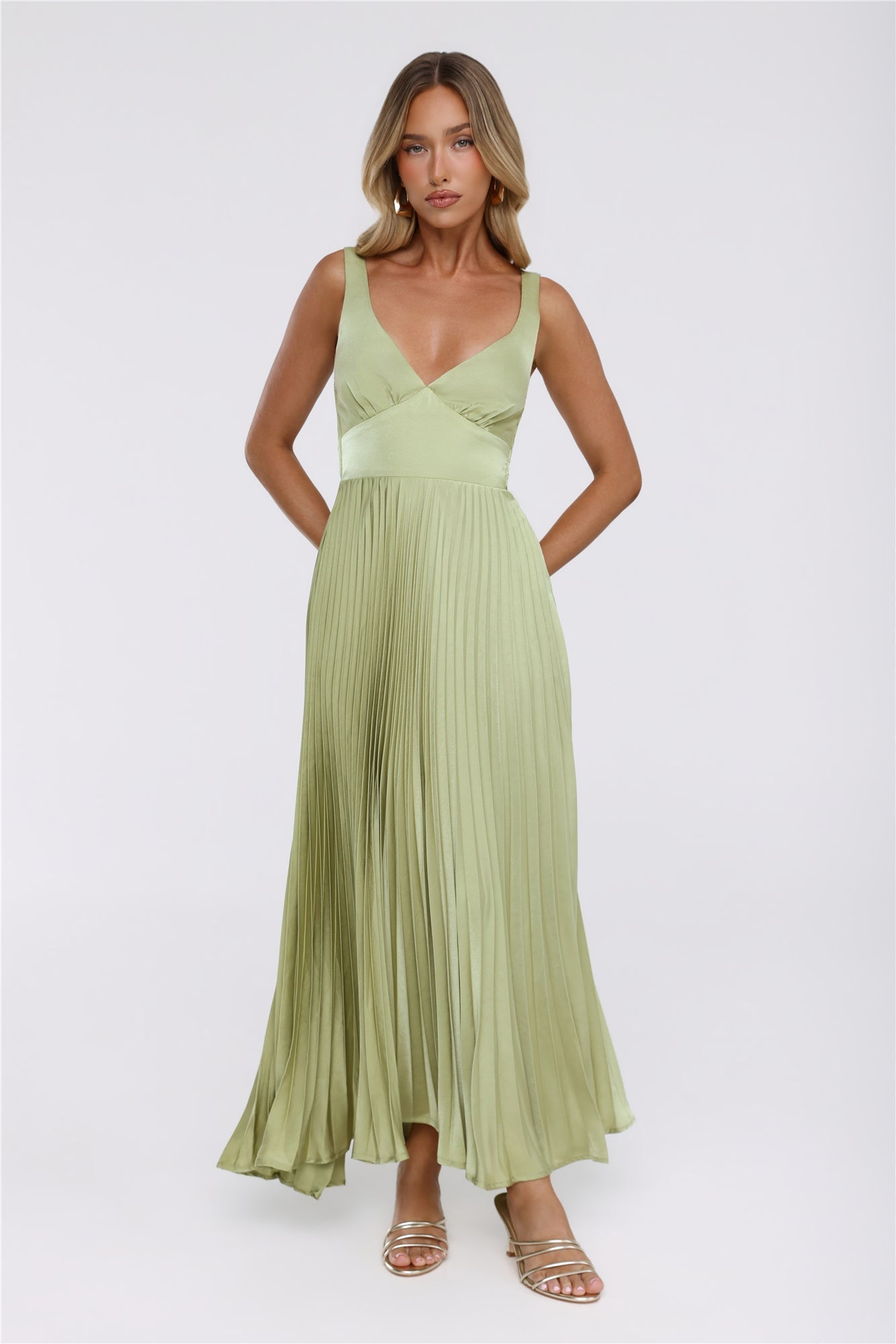 Vestido Longo Opulência Deslumbrante — Verde-limão