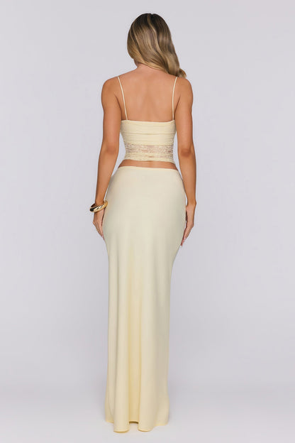 Top de Renda Candy Lemon — Amarelo