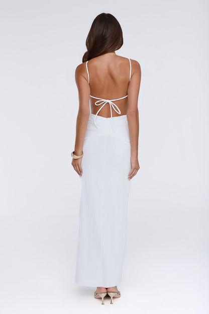 Vestido longo Raio de Sol Suave Branco