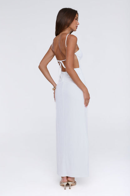 Vestido longo Raio de Sol Suave Branco