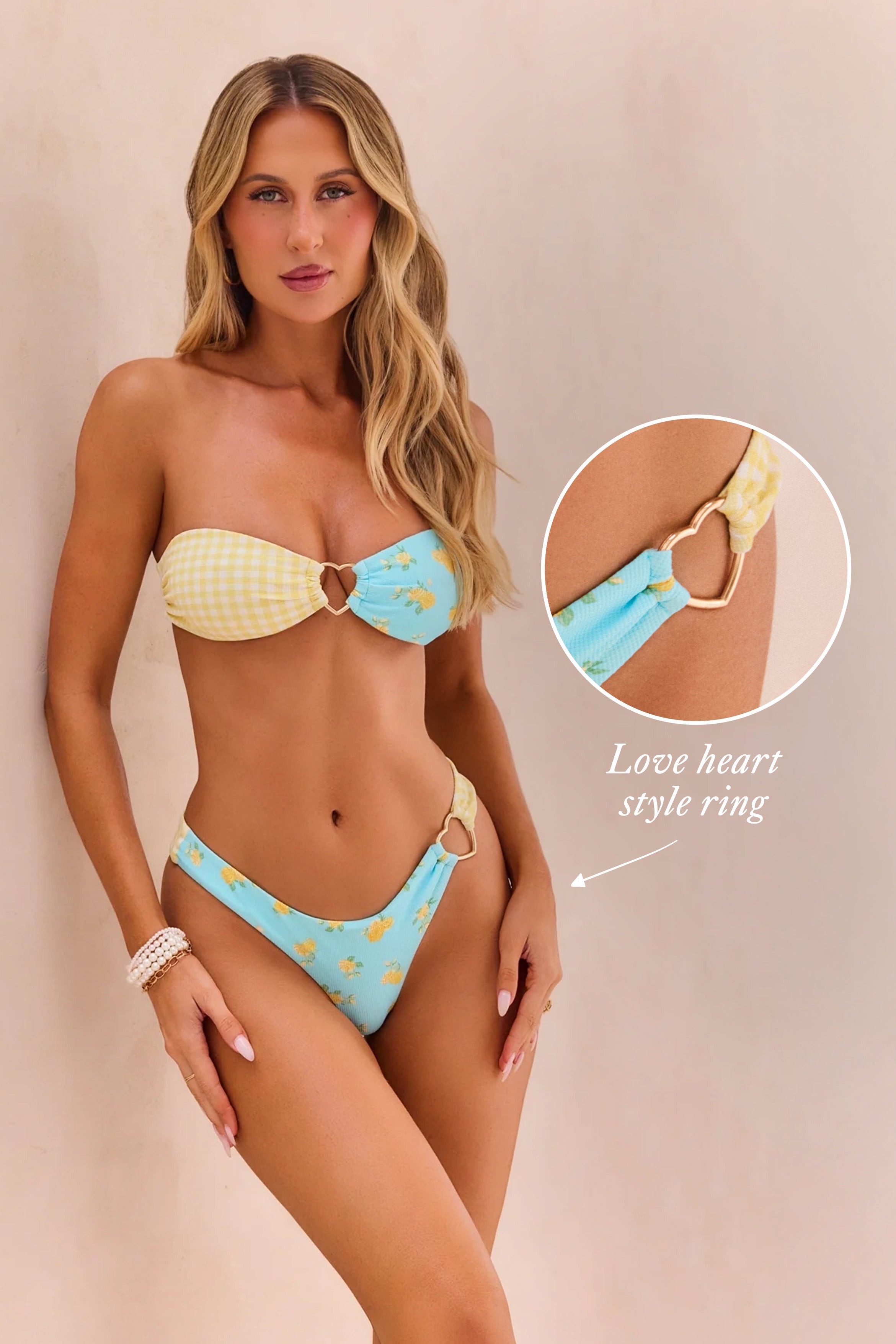 Honey Haven Tanga de Biquíni Cheeky com Estampa Meadow Muse