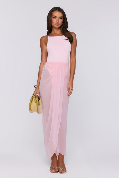Vestido Longo Sea Foam Dreams Rosa