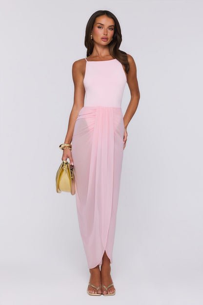 Vestido Longo Sea Foam Dreams Rosa