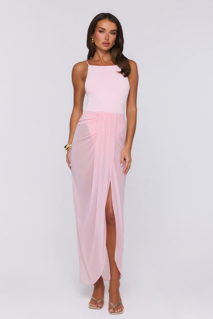 Vestido Longo Sea Foam Dreams Rosa