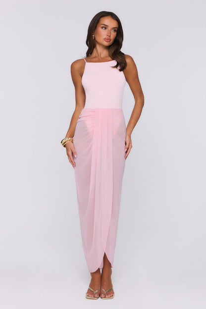 Vestido Longo Sea Foam Dreams Rosa