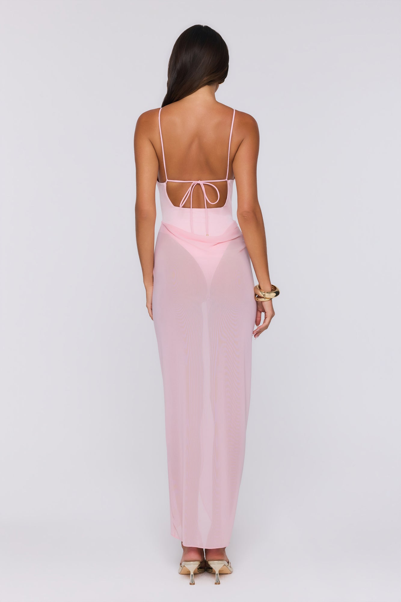 Vestido Longo Sea Foam Dreams Rosa