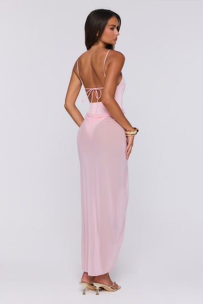 Vestido Longo Sea Foam Dreams Rosa