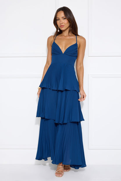 Fashionably Ever After — Vestido Longo Azul Marinho