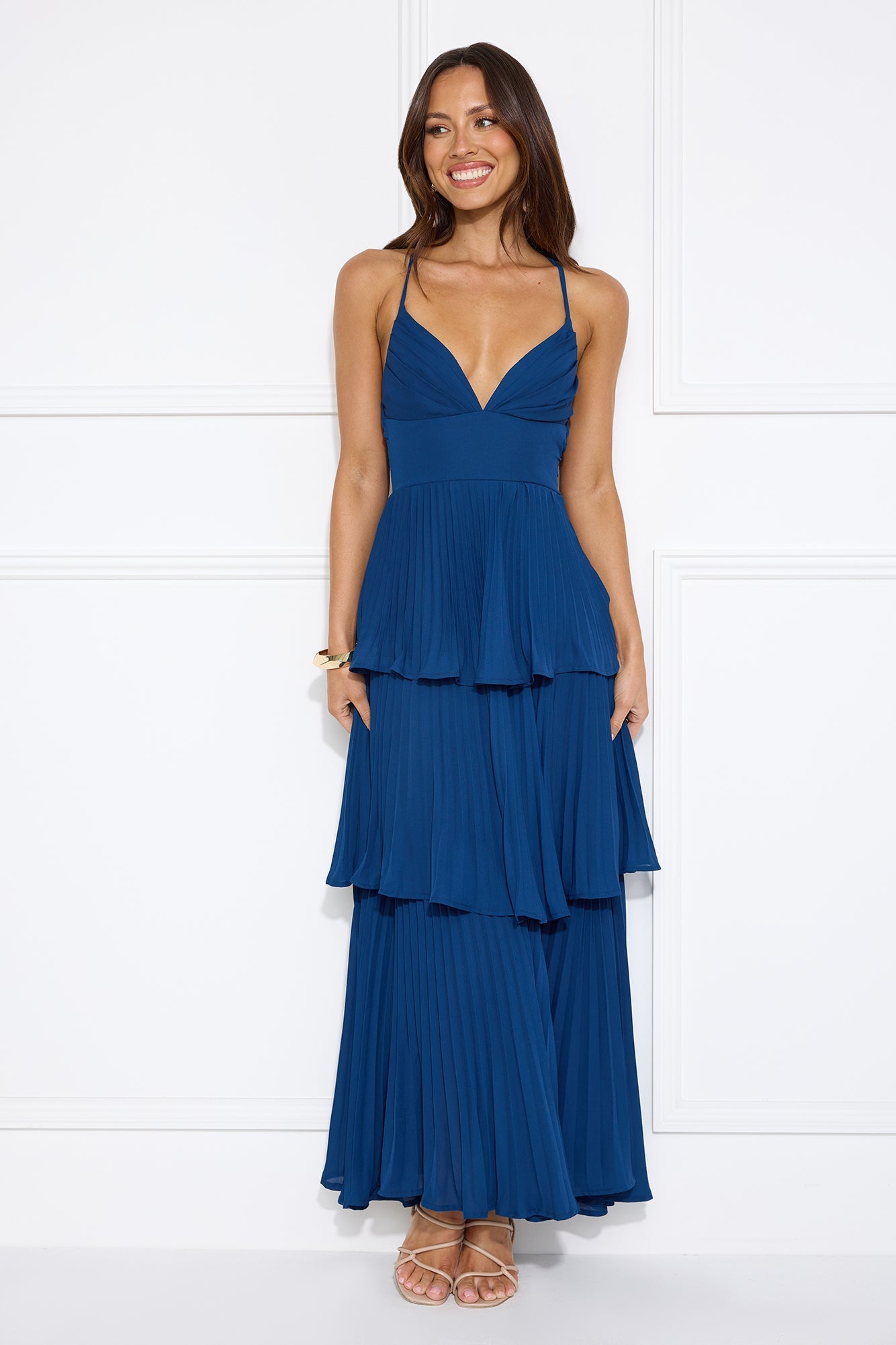 Fashionably Ever After — Vestido Longo Azul Marinho