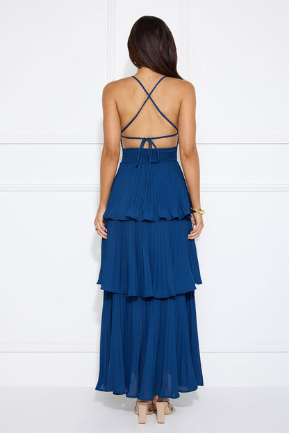 Fashionably Ever After — Vestido Longo Azul Marinho