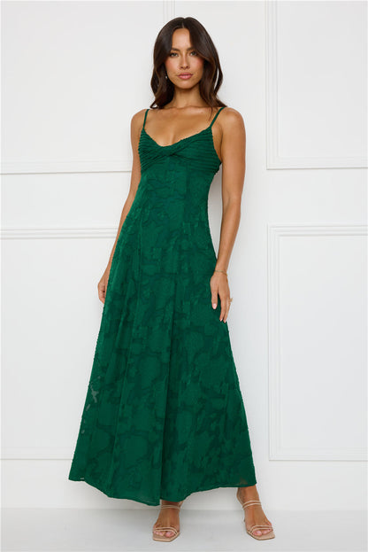 Vestido Longo Pine Blossom — Verde