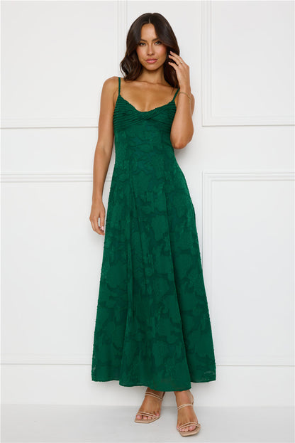 Vestido Longo Pine Blossom — Verde