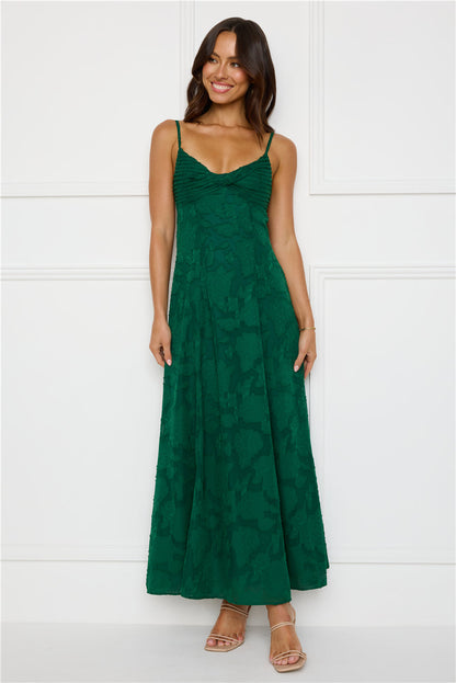 Vestido Longo Pine Blossom — Verde
