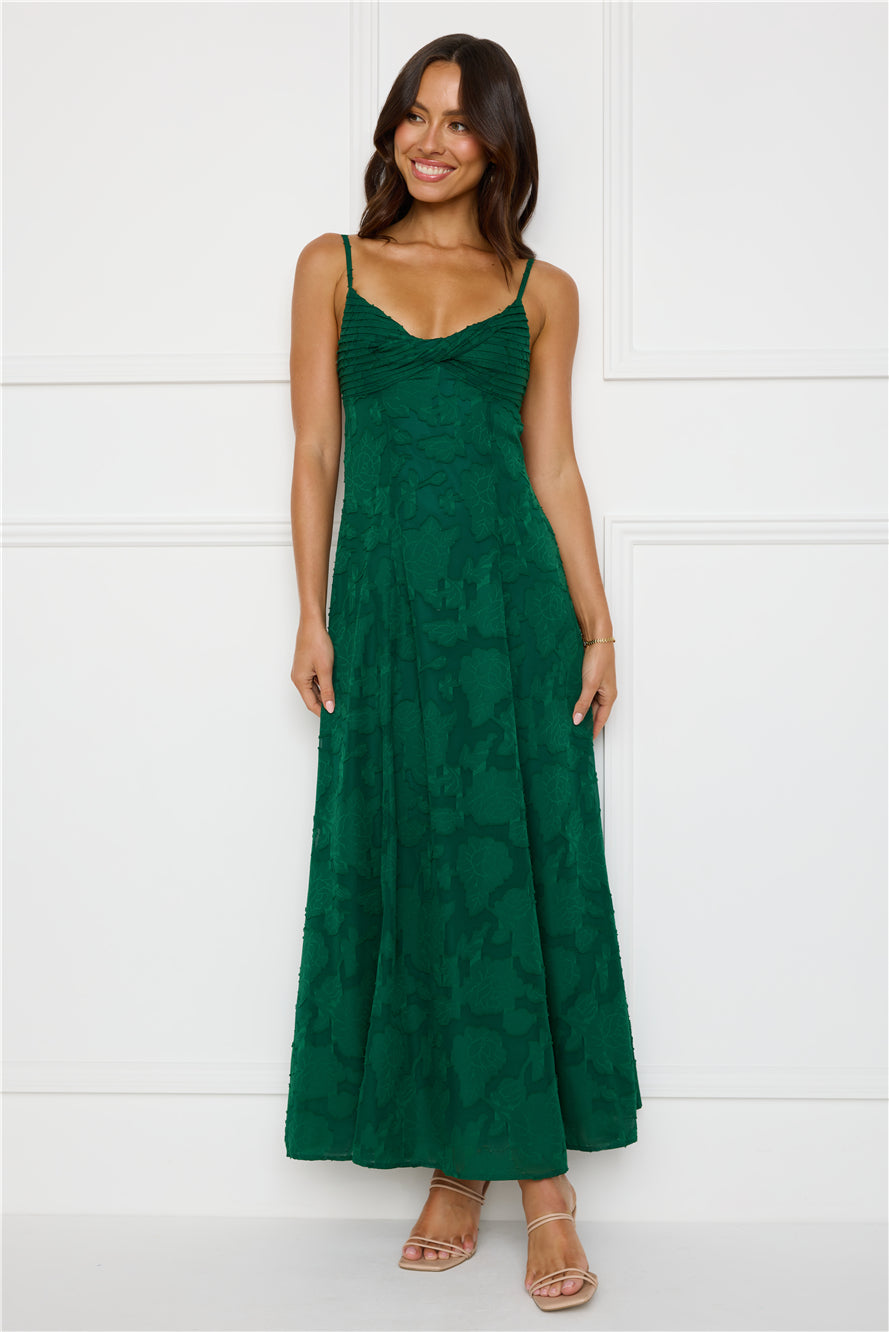 Vestido Longo Pine Blossom — Verde